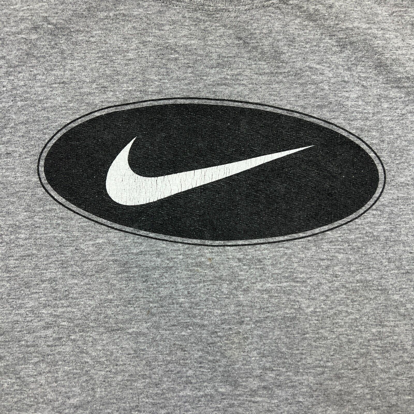 Nike × Vintage Vintage Nike Sweatshirt Mens XL Gray Mid Swoosh USA 90s Crew Size US XL / EU 56 / 4 - 3 Thumbnail