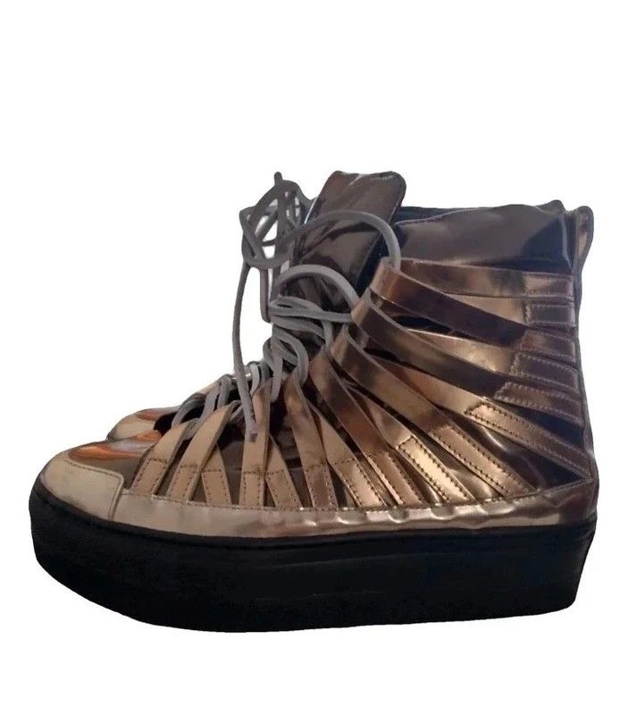 Damir Doma ARCHIVE Damir Doma "Falco" Metallic Gold Sneakers - Vibram Size US 5 / IT 35 - 1 Thumbnail