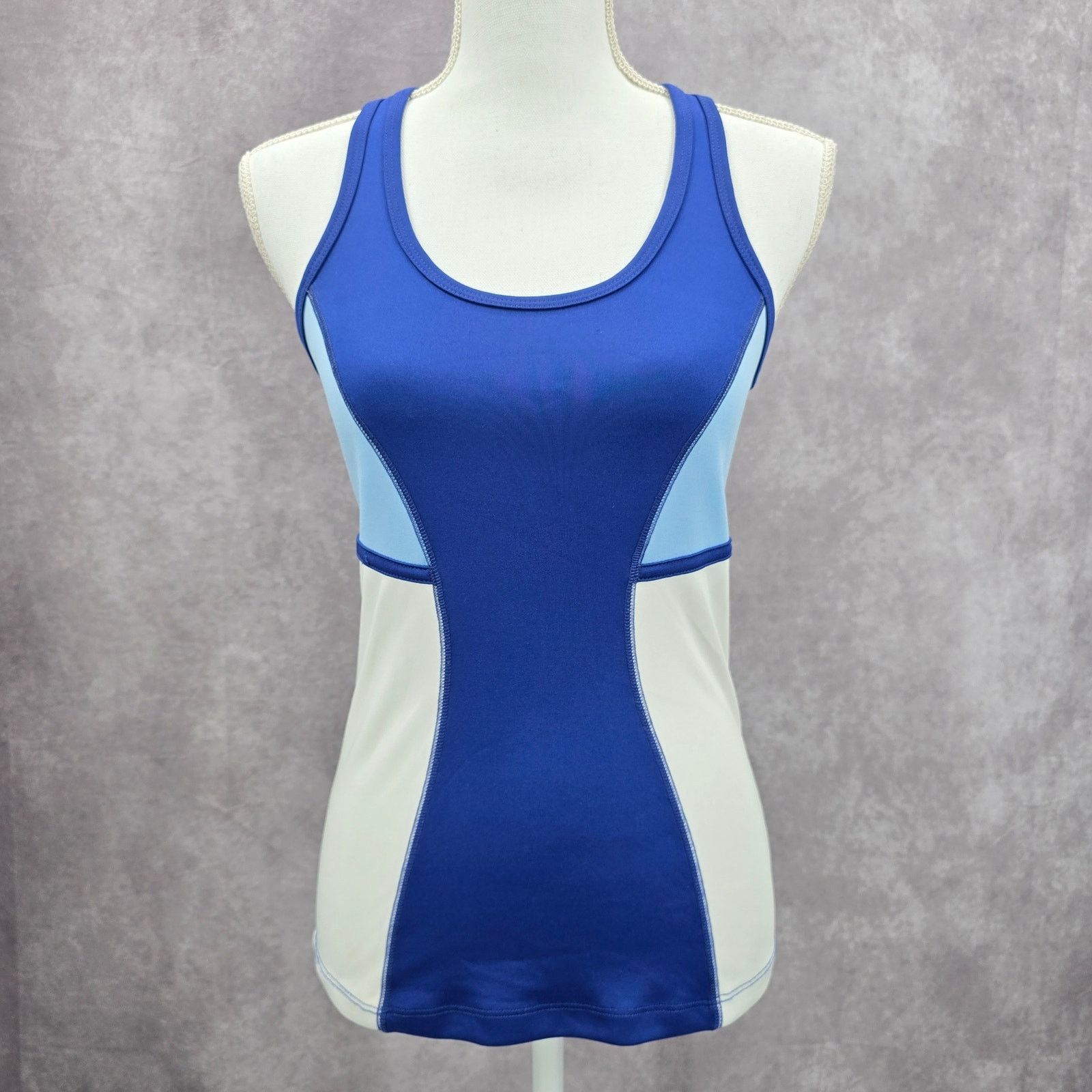 Grand Slam Grand Slam Blue Racerback Activewear Tank Top Small Size S / US 4 / IT 40 - 1 Thumbnail