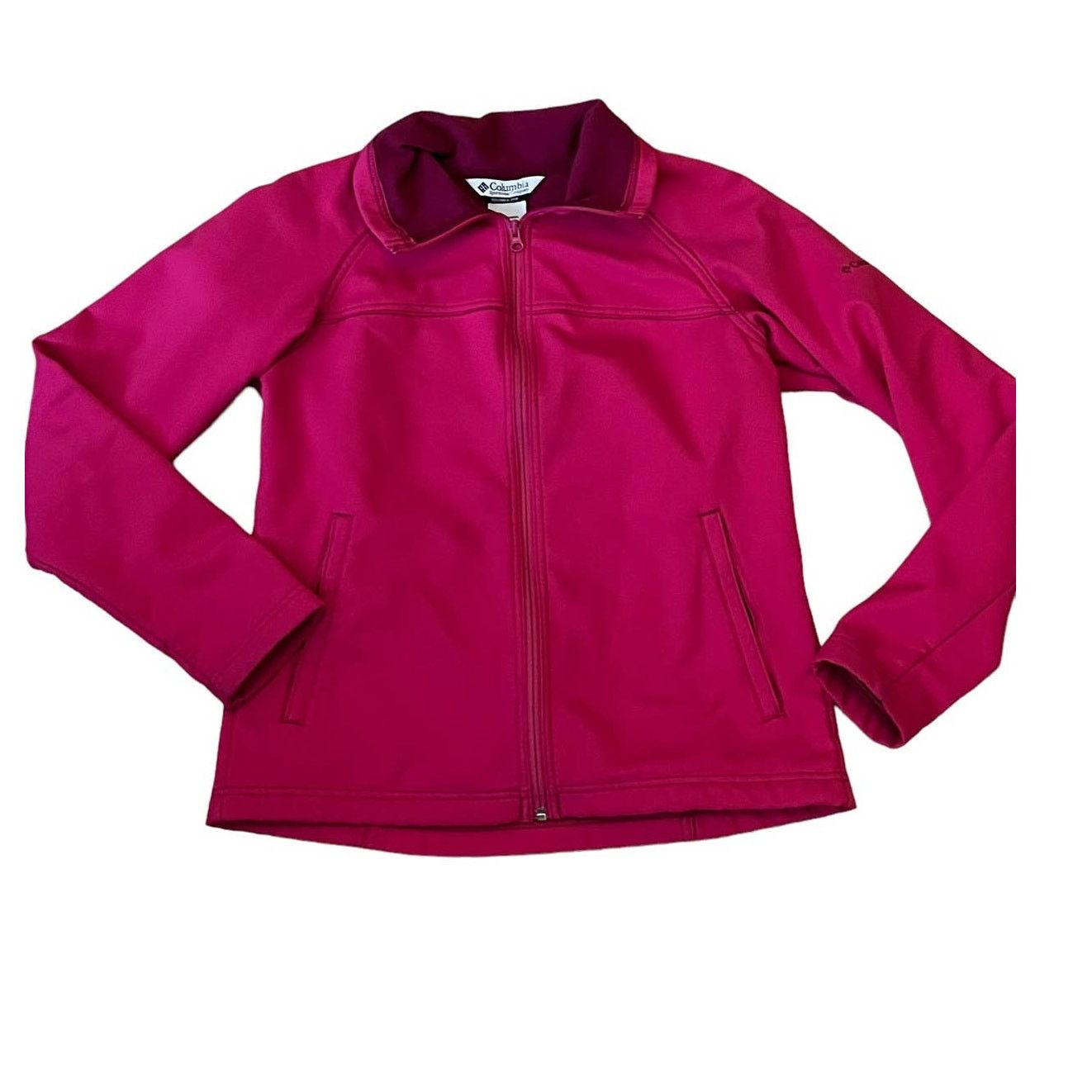 Columbia Columbia Softshell Jacket Womens Medium Pink Zip Pockets Size M / US 6-8 / IT 42-44 - 1 Thumbnail