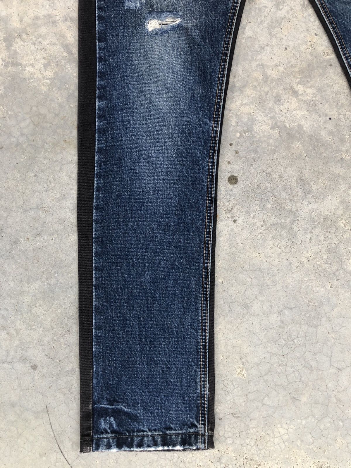 N.Hoolywood N. Hoolywood Double Sided Two Tone Denim Distressed Size US 32 / EU 48 - 6 Thumbnail
