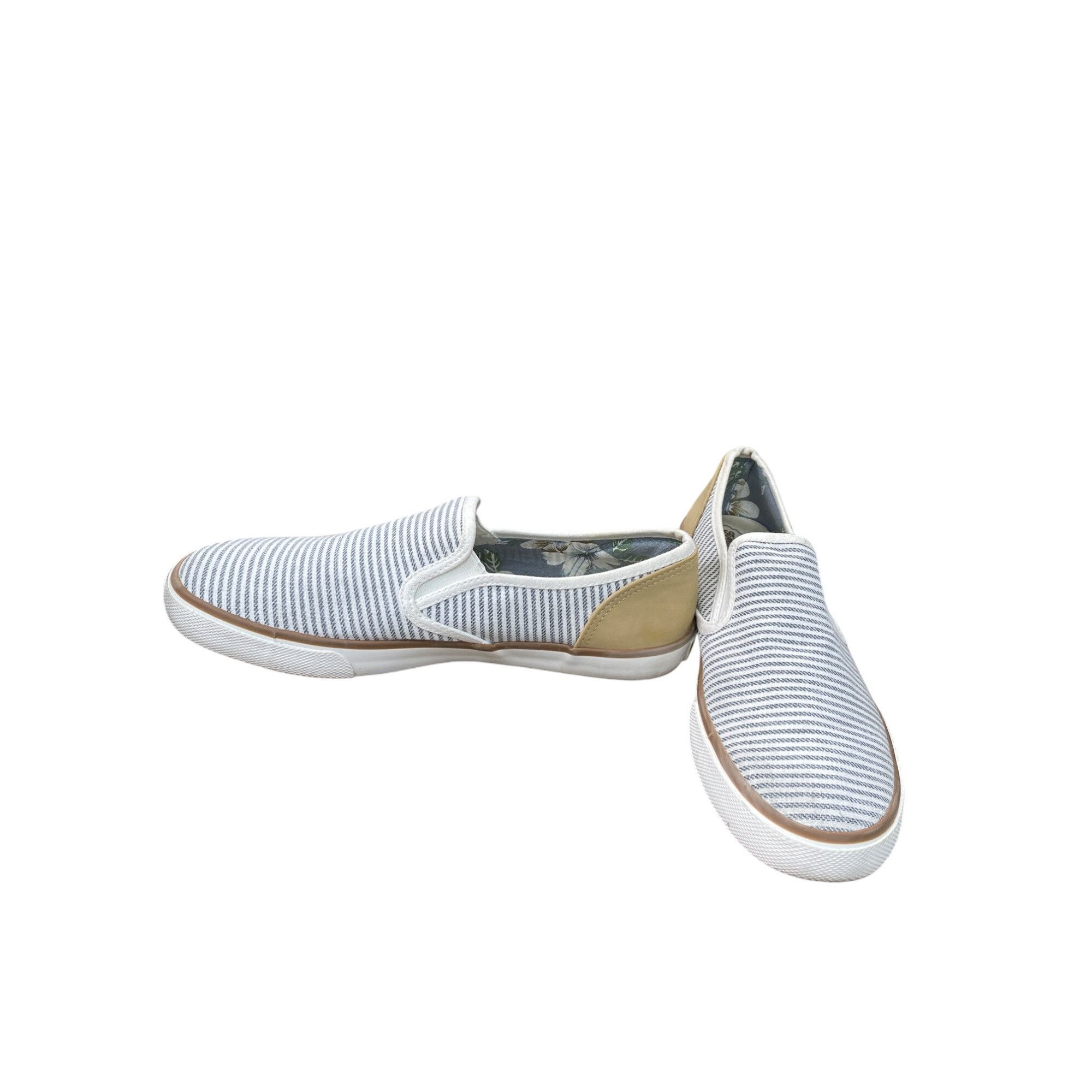 Tommy Bahama Tommy Bahama womans blue tan Slip-On loafers shoes Size 10 S Size US 9.5 / IT 39.5 - 2 Thumbnail