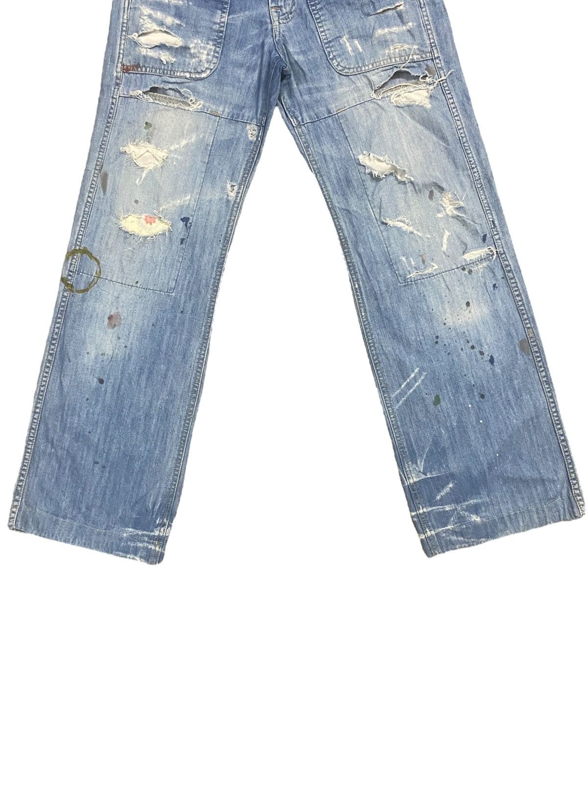 If Six Was Nine × Japanese Brand × Tornado Mart 🔥Flare🔥 Cepo Work Multipocket Distress Buckle Jeans Size US 29 - 5 Thumbnail