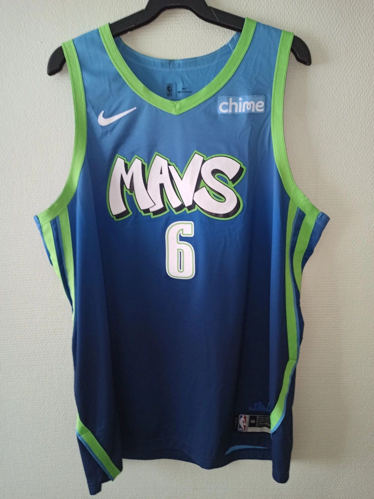 NBA × Nike Authentic Nike Dallas Mavericks City Jersey Porzingis vapor Size US XXL / EU 58 / 5 - 4 Thumbnail