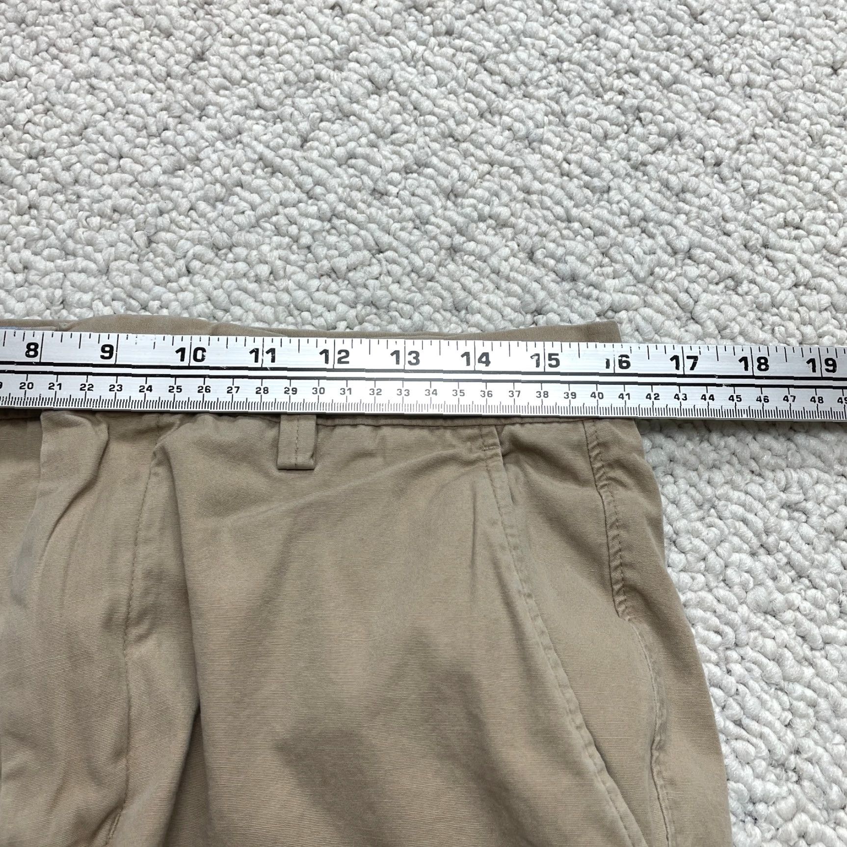 J.Crew J.Crew Shorts Mens 32 Cotton Beige Chino Flat Front 10" Inseam Pockets Solid Casual 10" Inseam Size US 32 / EU 48 - 6 Thumbnail