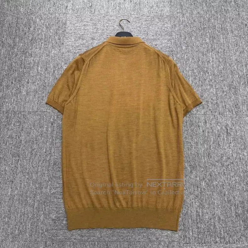 Loro Piana Loro Piana Solid Polo Shirt. Size US XL / EU 56 / 4 - 5 Thumbnail