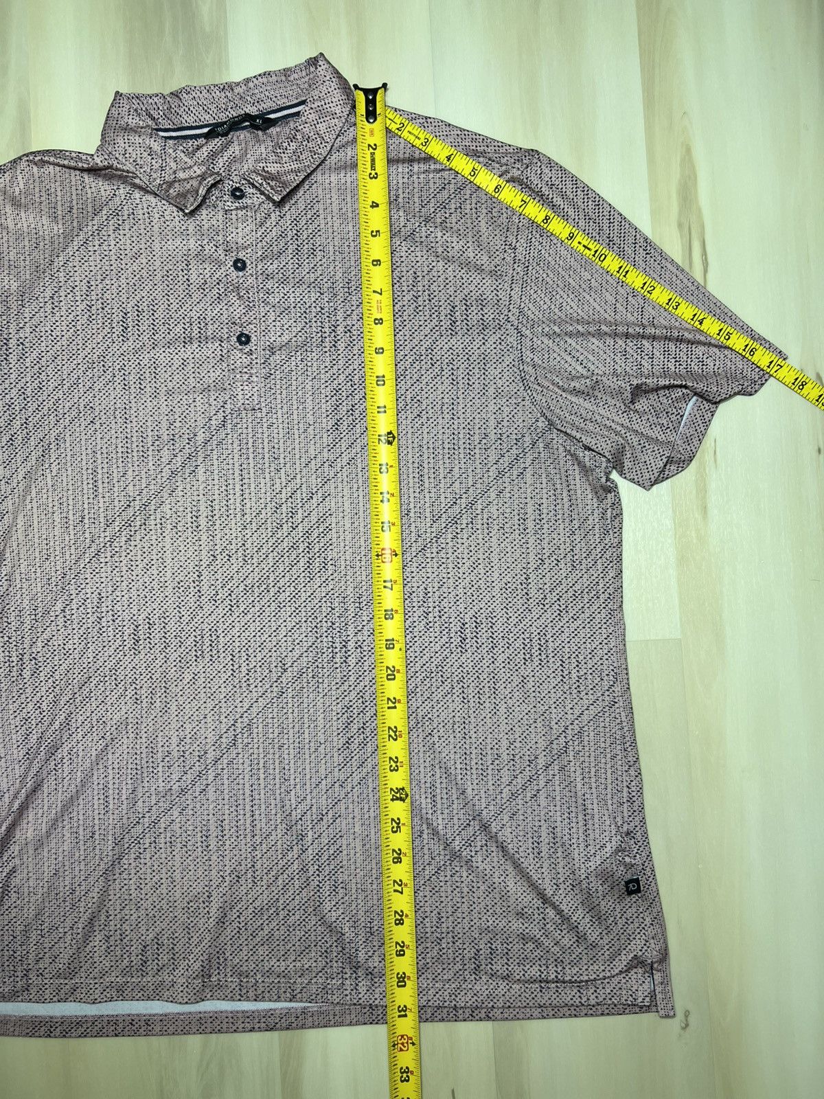 7Diamonds 7 Diamonds Polo Sz XL Pink Blue Golf 4 Way Stretch Striped Size US XL / EU 56 / 4 - 5 Thumbnail