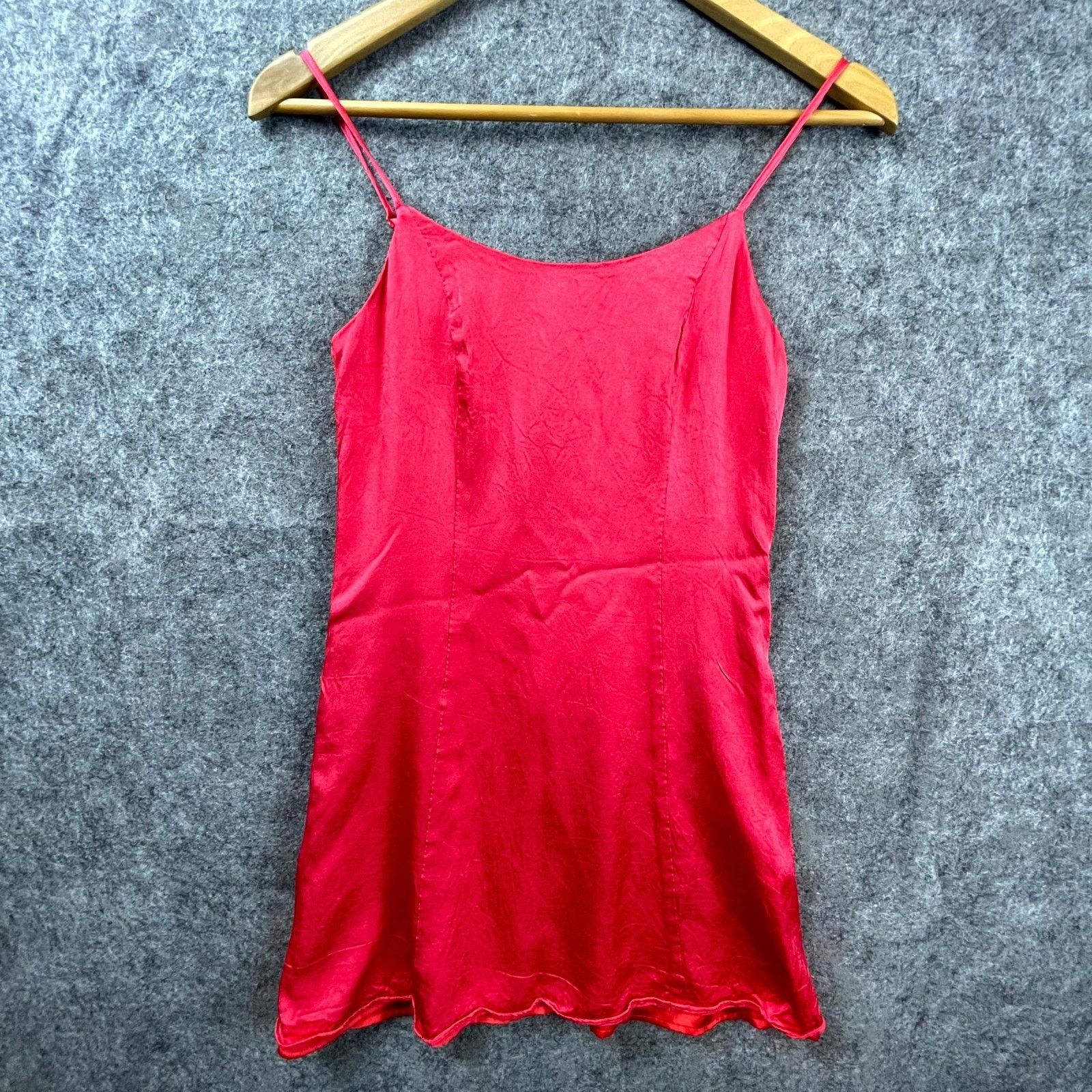 & Other Stories & Other Stories Slip Dress Womes Small Red Spaghetti Satin Size S / US 4 / IT 40 - 1 Thumbnail