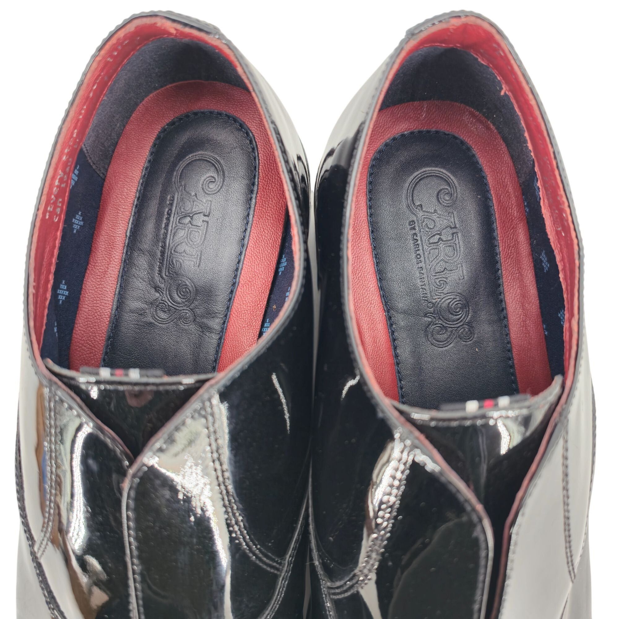 Other Carlos Santana Men 10 Black Patent Leather Dress Shoe Loafer Size US 10 / EU 43 - 5 Thumbnail