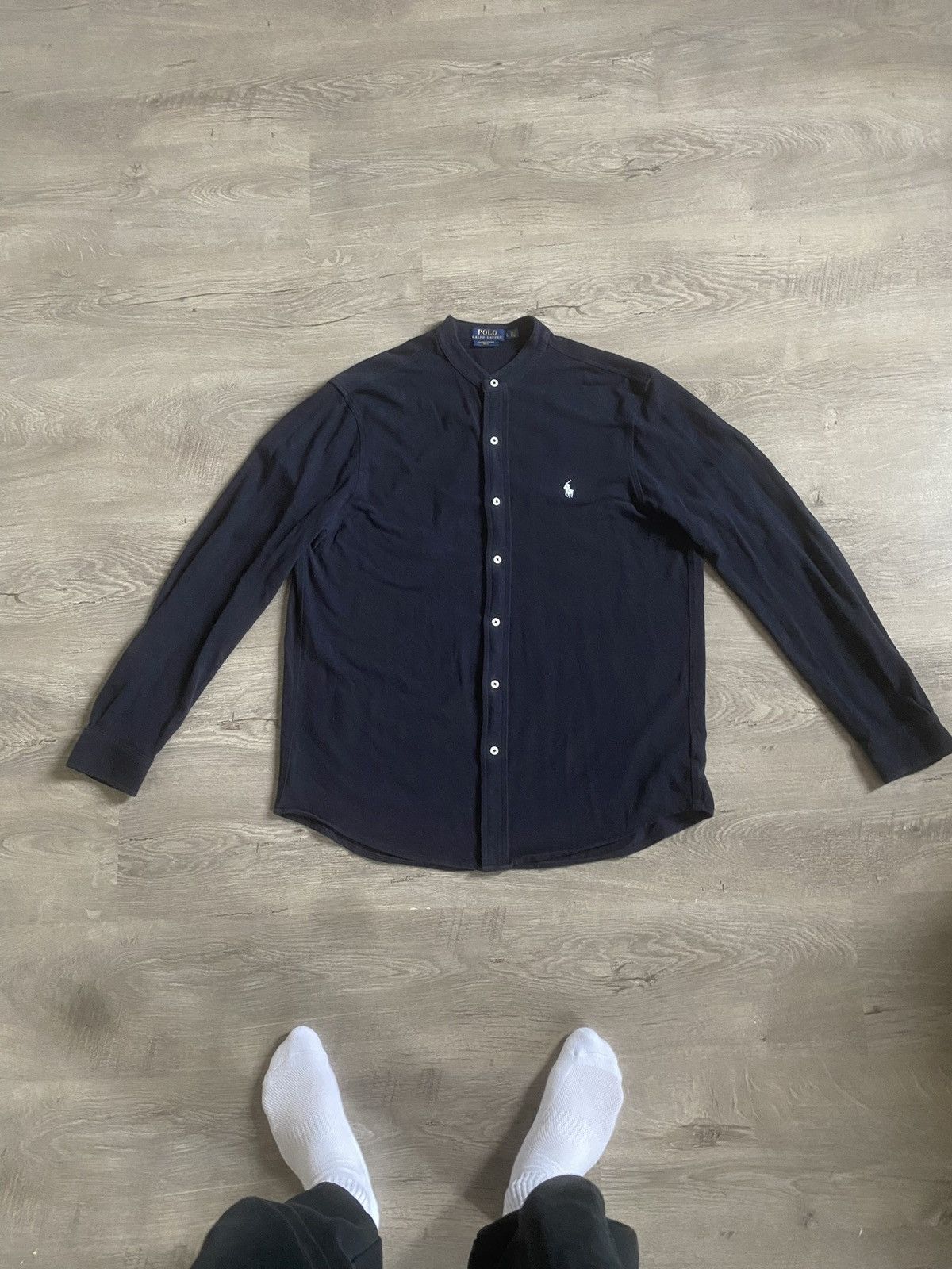 Polo Ralph Lauren Polo Ralph Lauren Featherweight Mesh Shirt – Mandarin Collar Size US L / EU 52-54 / 3 - 1 Thumbnail