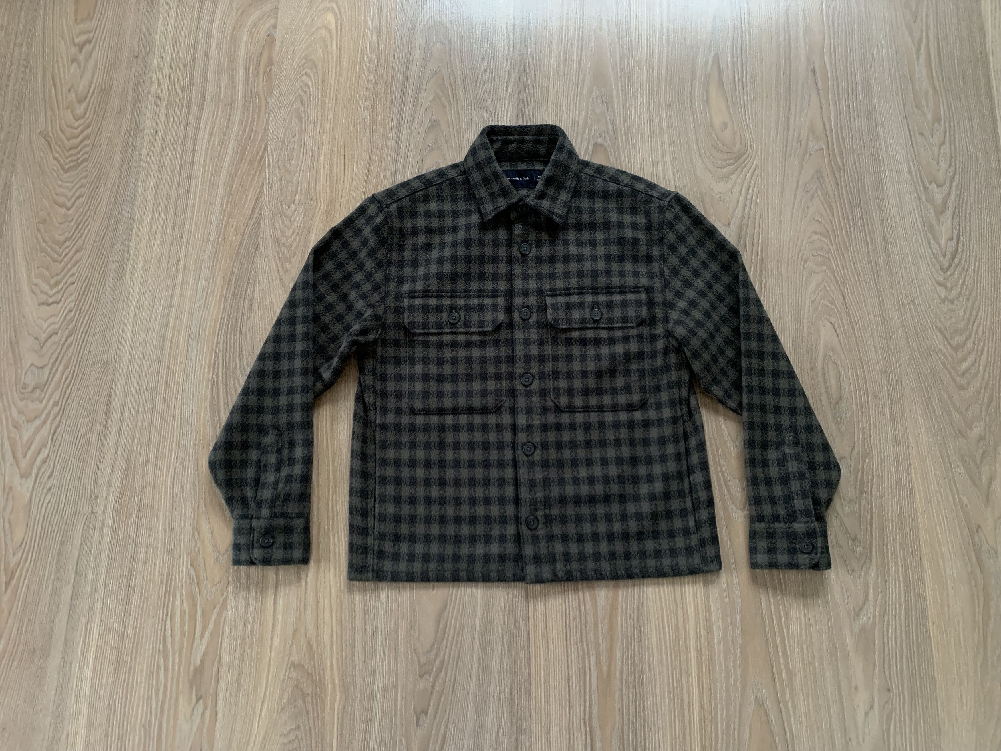 Abercrombie & Fitch Abercrombie & Fitch Check Dobby Flannel Plaid Overshirt Size US XS / EU 42 / 0 - 1 Thumbnail