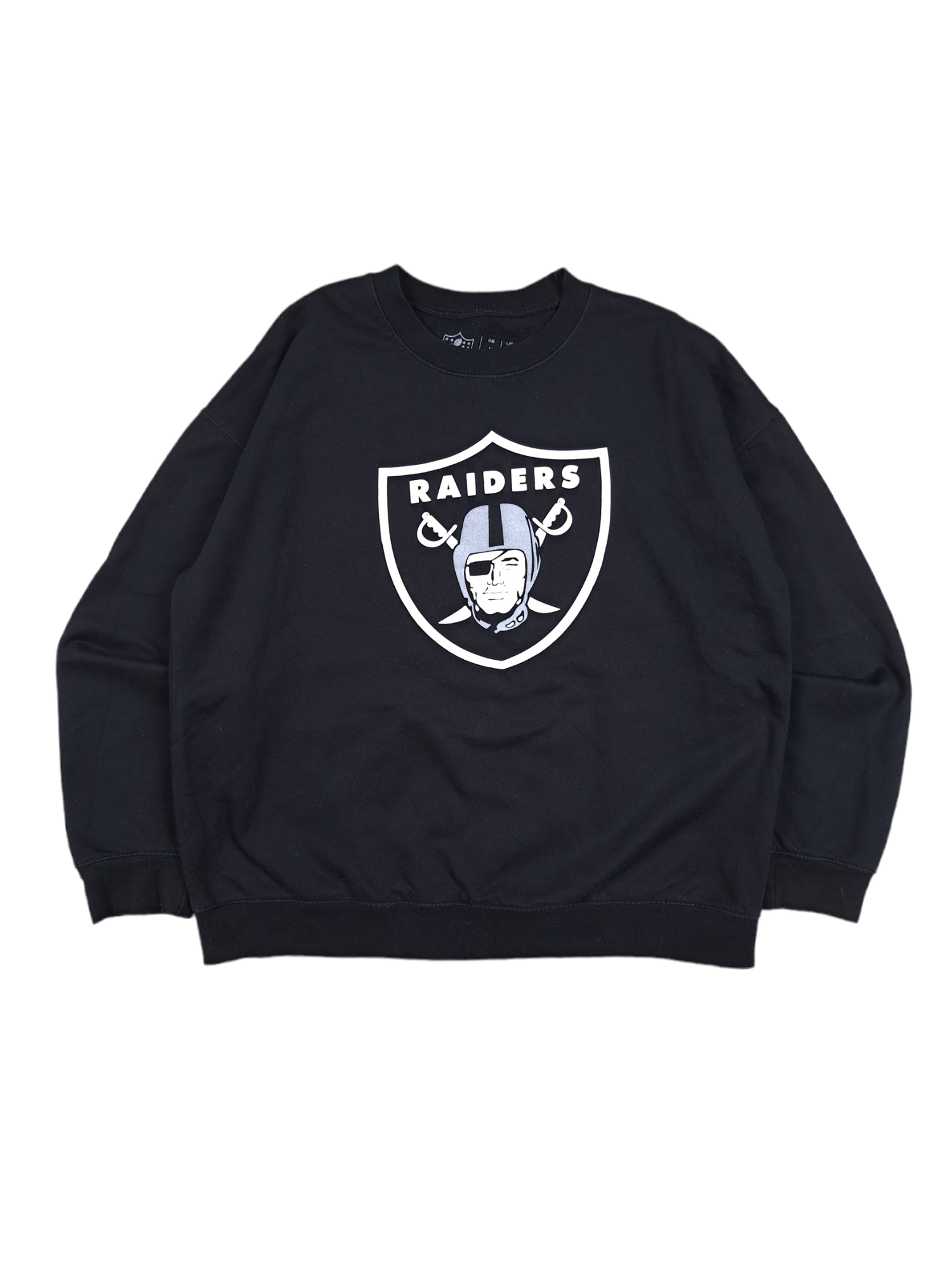 NFL × Vintage 💎 NFL LA Raiders Black Boxy Sweatshirt Logo Size US L / EU 52-54 / 3 - 1 Thumbnail