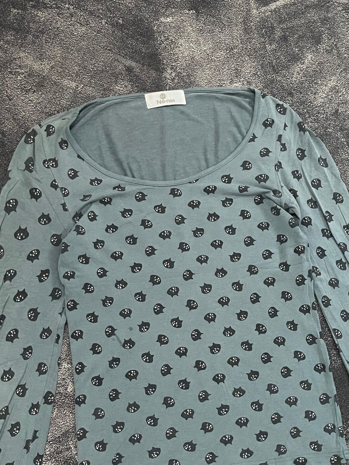 Issey Miyake × Ne-Net Issey Miyake Ne Net Fullprint Cat Longsleeve Size US S / EU 44-46 / 1 - 3 Thumbnail