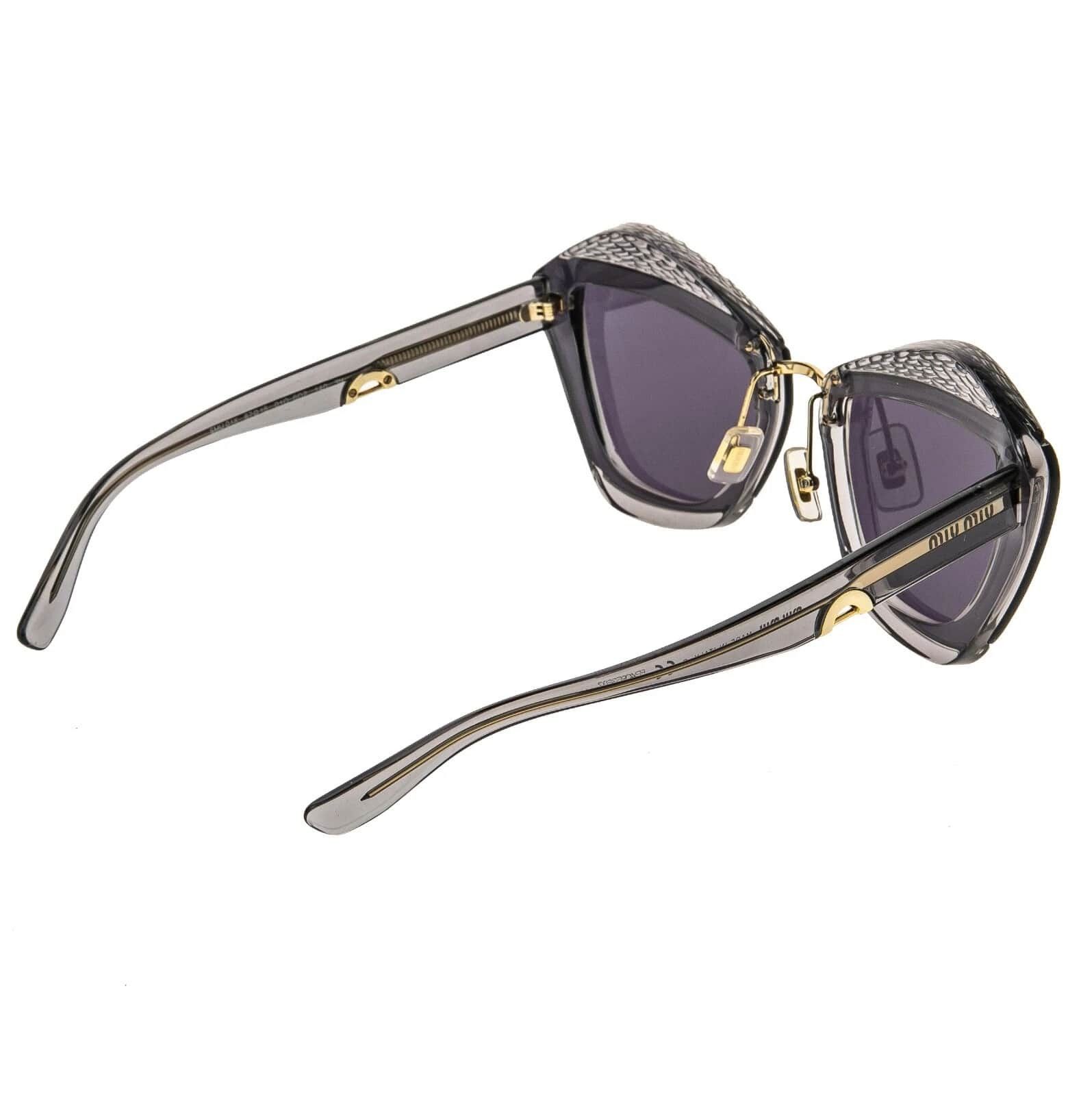 Miu Miu MIU MIU CHARM MU01XS Crystal Gray Geometric Luxury 01X 01XS Size ONE SIZE - 7 Thumbnail