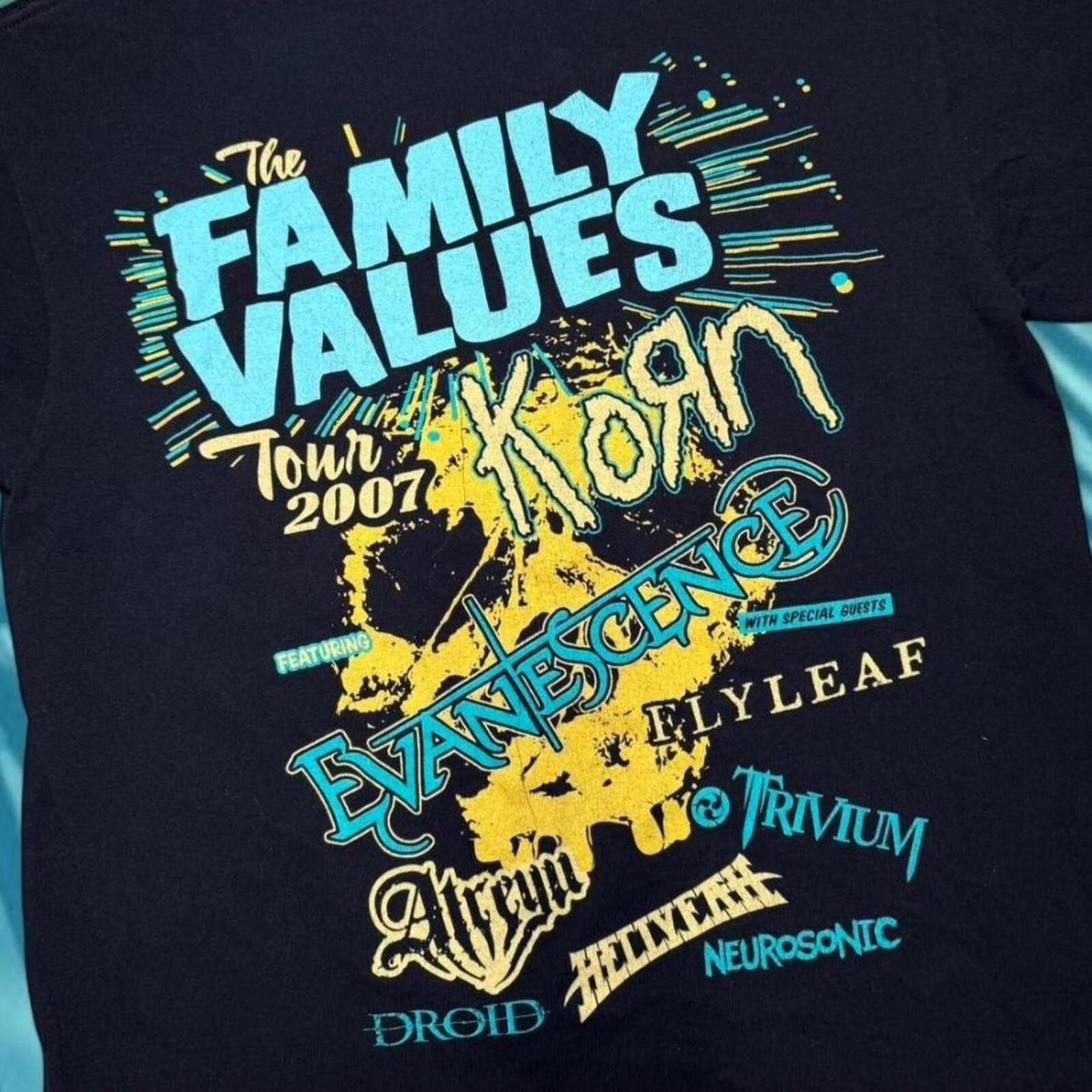 Anvil 2007 Korn x Evanesence Family Family Values 00s Nu Metal Size US M / EU 48-50 / 2 - 4 Thumbnail