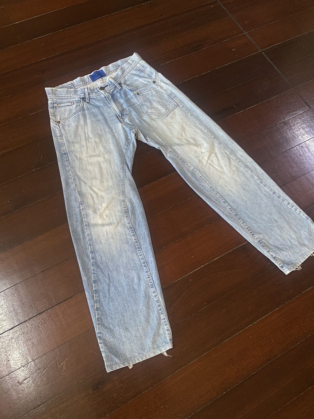 Edwin × If Six Was Nine × JNCO Wide Leg Jeans Edwin E Function Loose nice faded Y2k Size US 35 - 2 Thumbnail