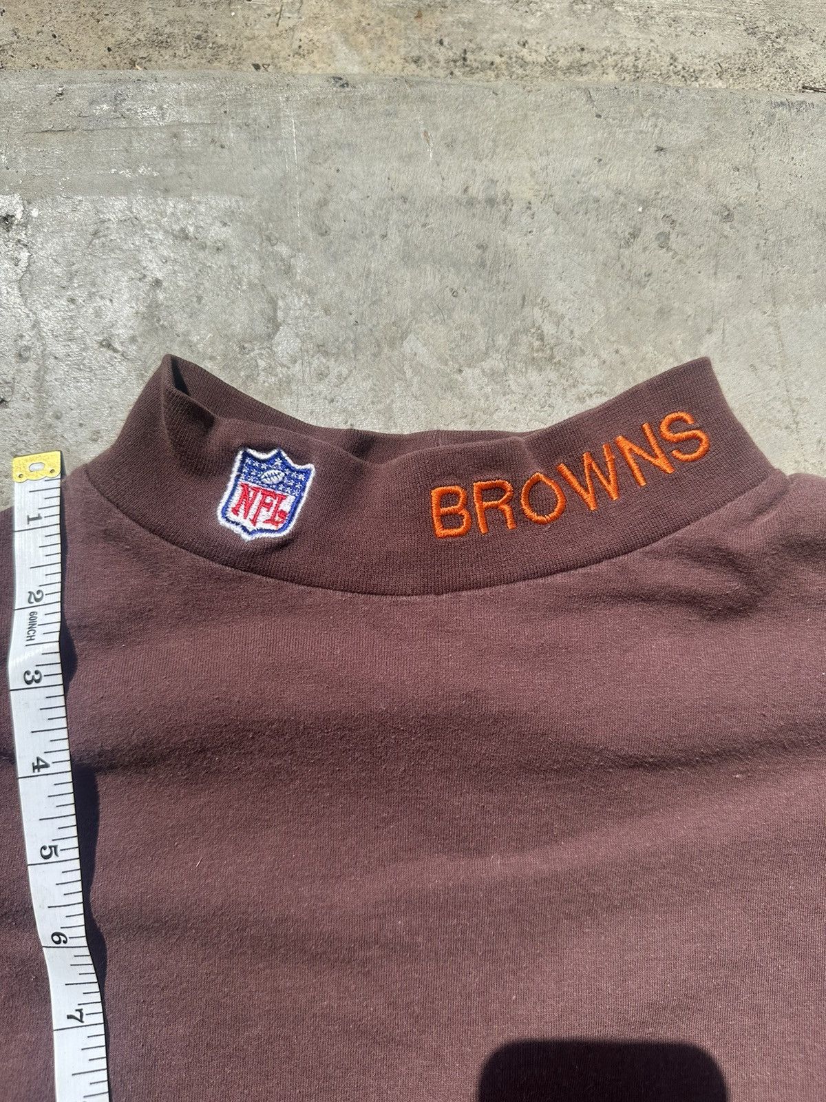 NFL × Vintage Cleveland browns high neck long sleeve shirt Size US L / EU 52-54 / 3 - 4 Thumbnail