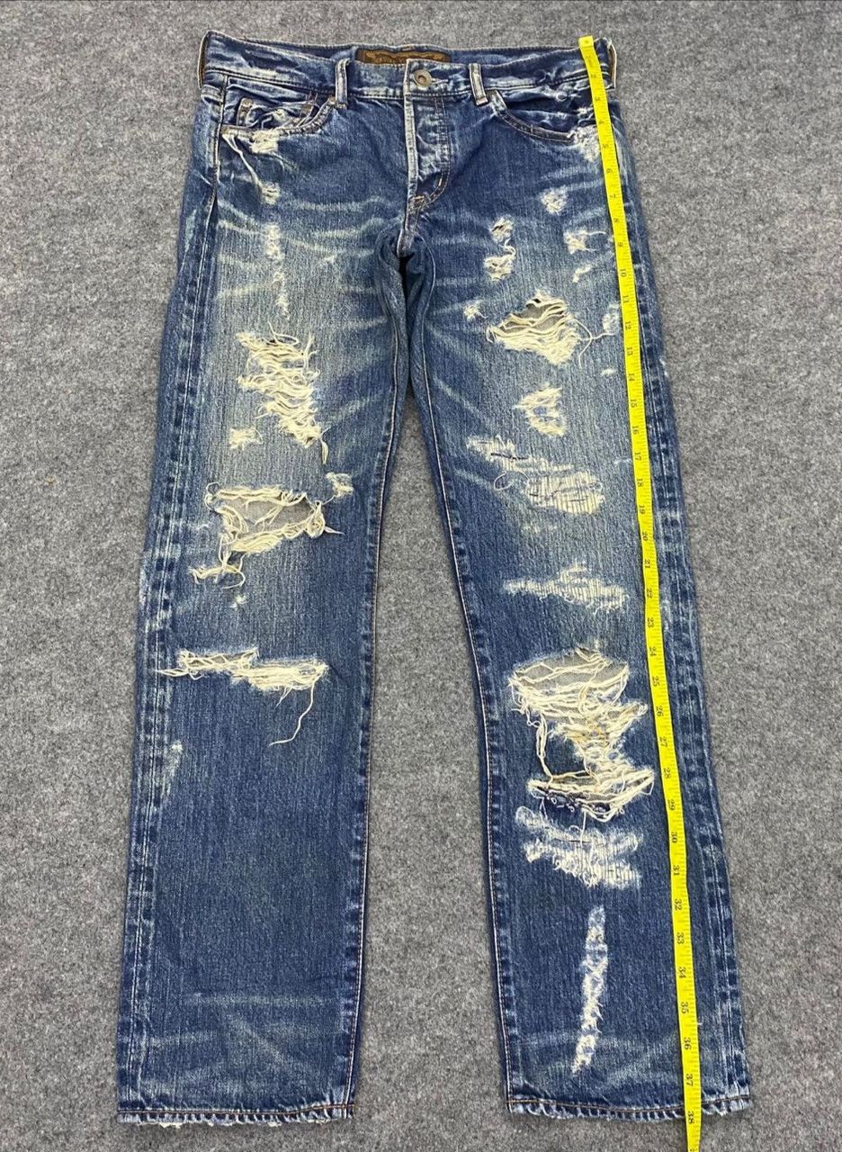 If Six Was Nine Genuine Vintage Goa Selvegde Distressed Denim Size US 32 / EU 48 - 3 Thumbnail