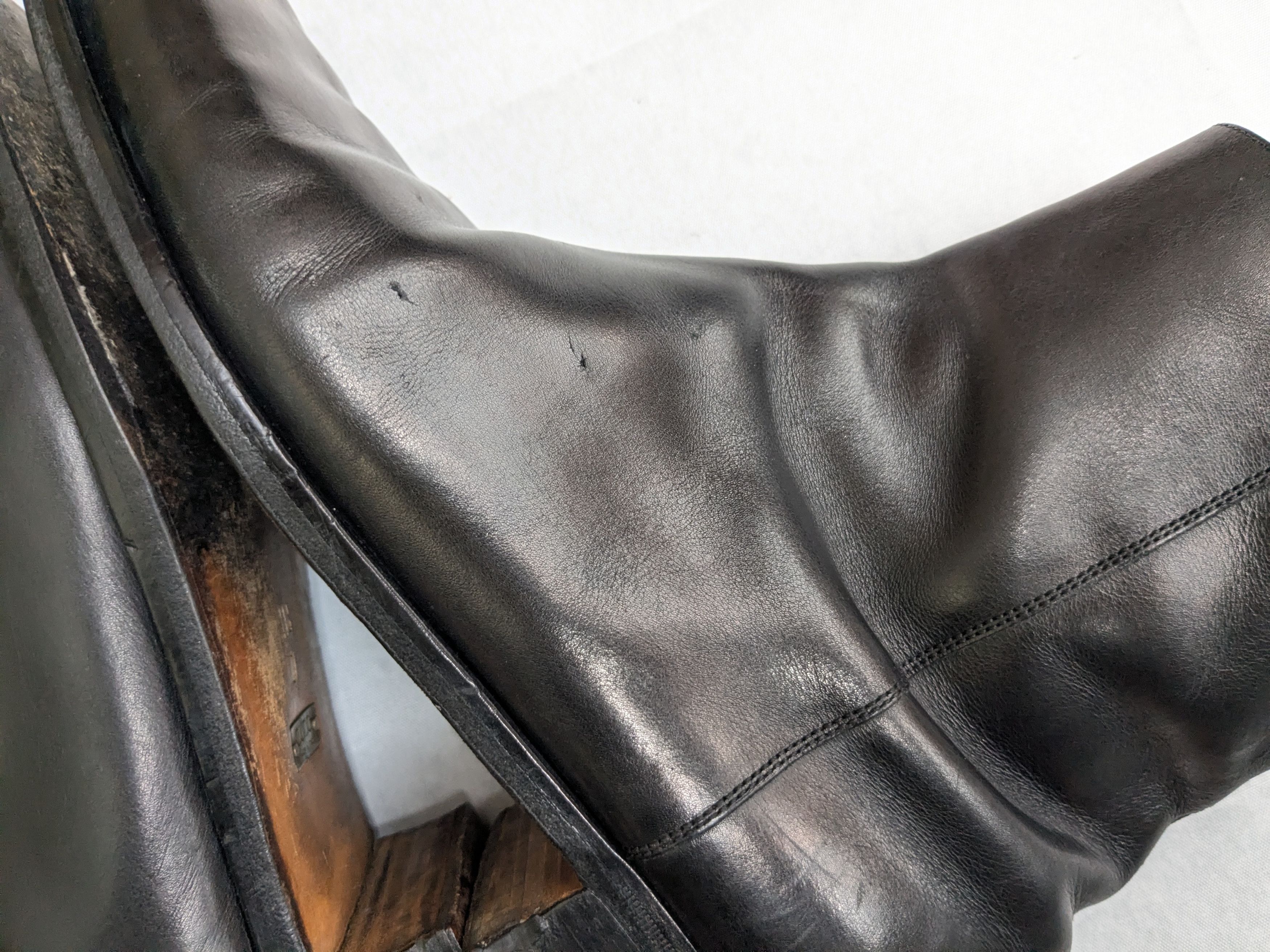 Gucci Gucci Side Zip Boots Black 12 Leather Size US 12 / EU 45 - 8 Thumbnail