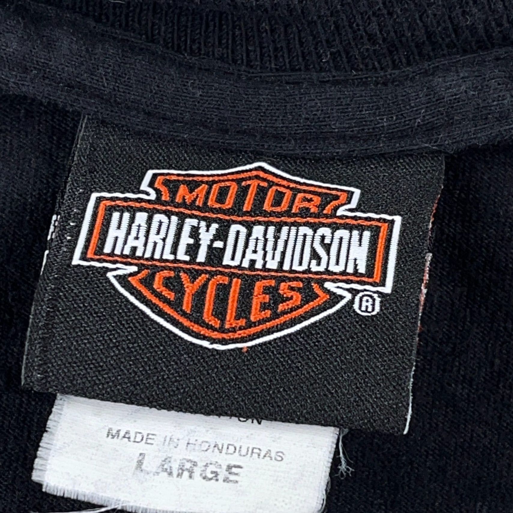 Harley Davidson Harley-Davidson Shirt Men Large Black Tee Screamin Eagle Wrap Around Y2K Adult Size US L / EU 52-54 / 3 - 3 Thumbnail