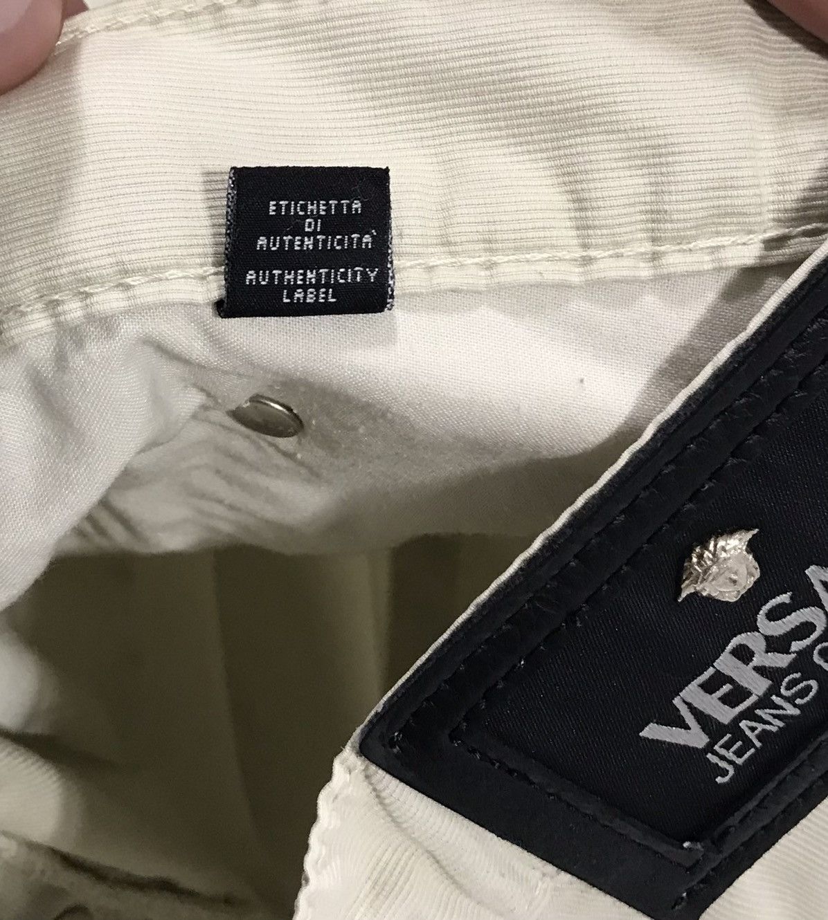 Versace Jeans Couture Vintage Versace Jeans Couture Velvet Pants Men's 32 Beige Size US 32 / EU 48 - 12 Thumbnail