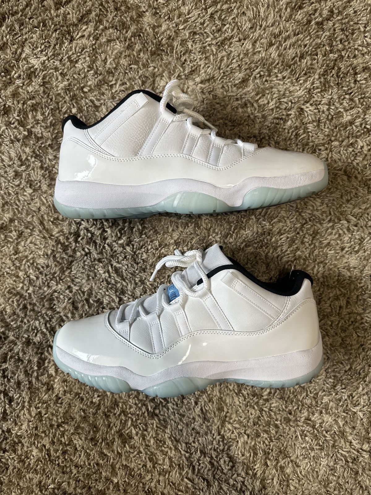 image of Jordan Brand 11 Legend Blue Shoes in White, Men's