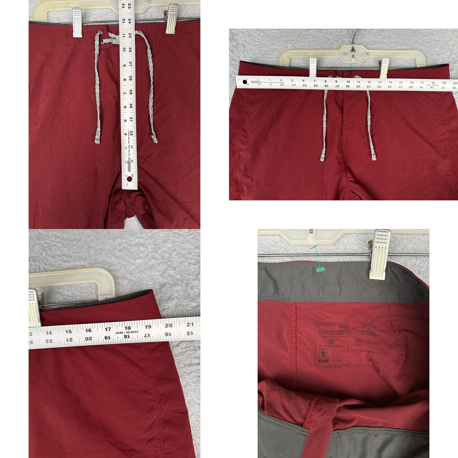 Patagonia Patagonia Mens Board Shorts 38 Red Hydro Series Quick Dry Surfing Trunks Size US 38 / EU 54 - 8 Thumbnail