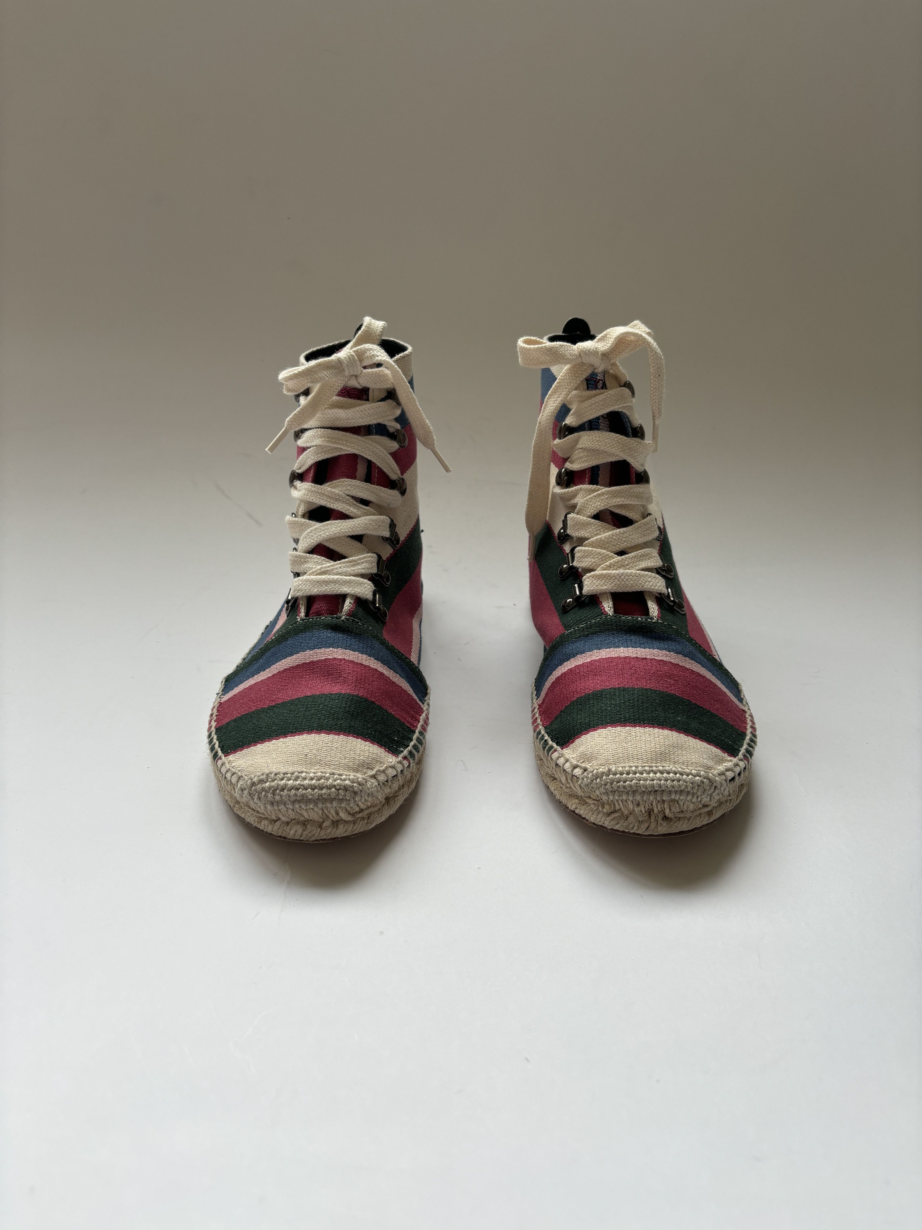 Loewe ⚡️QUICK SALE⚡️Loewe Multicolor Hi-Top Lace-Up Espadrilles Size US 10 / EU 43 - 6 Thumbnail