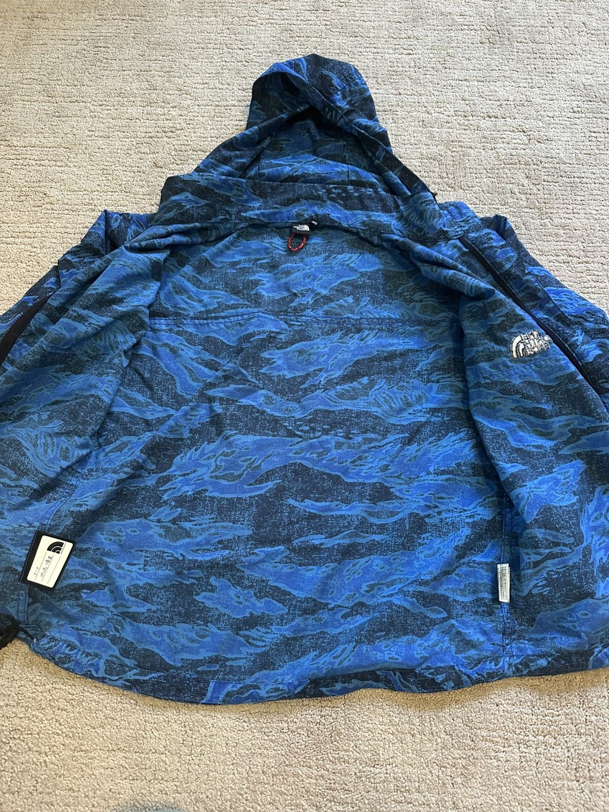 The North Face Vintage TNF Tiger Stripe Hoodie Jacket Size US S / EU 44-46 / 1 - 3 Thumbnail