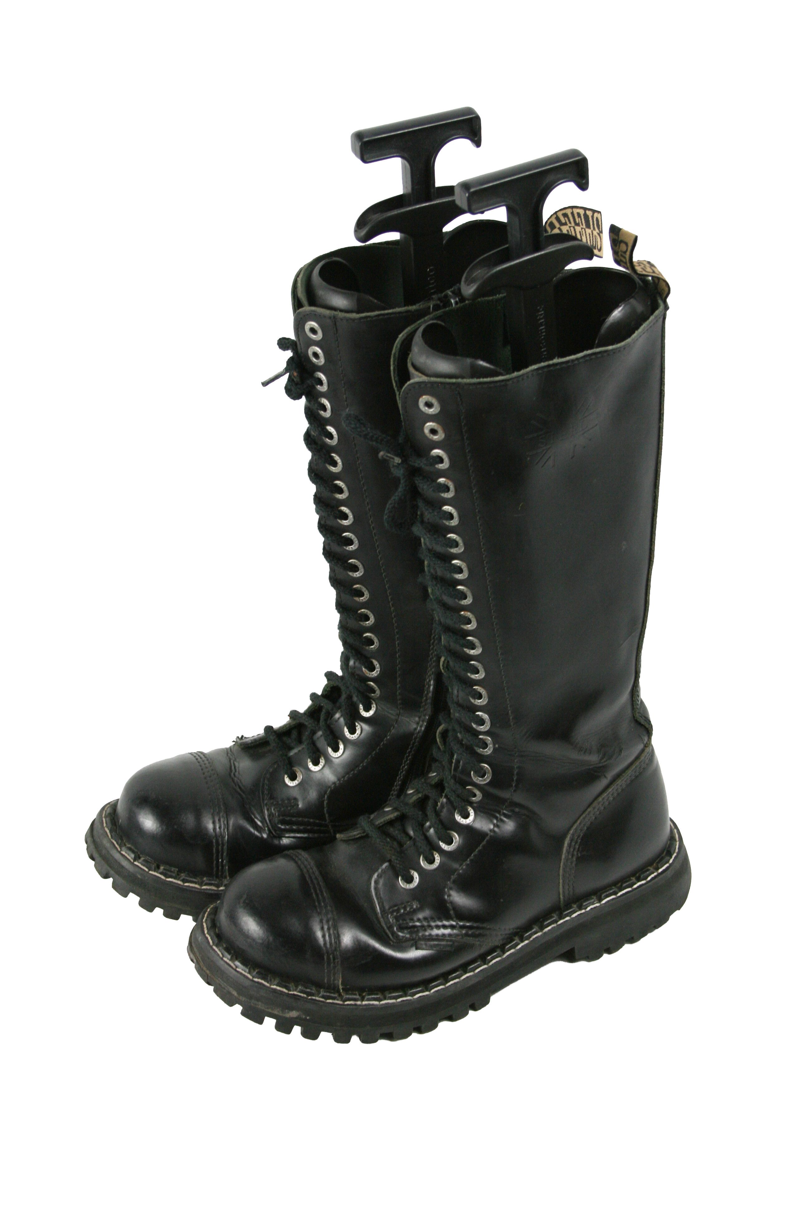Other Steel 00S Buldozer Metal Rock Y2K High Punk Boots Vintage Size US 9 / IT 39 - 3 Thumbnail