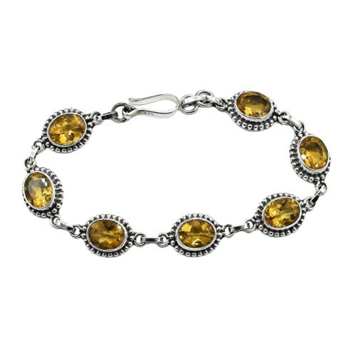 Handmade Healing Citrine Gemstone Bracelet, Natural Citrine Size ONE SIZE - 3 Thumbnail