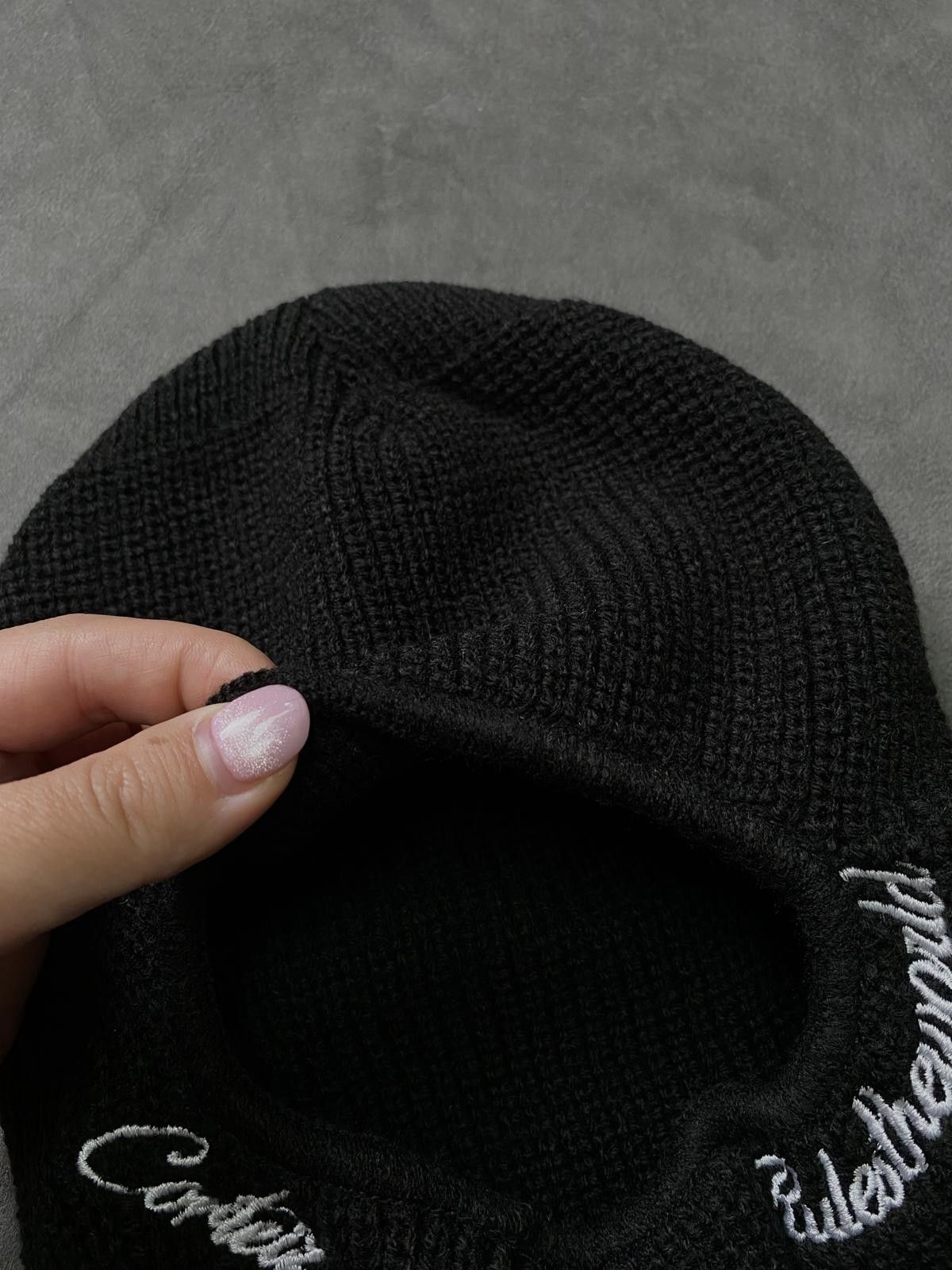 Corteiz Corteiz 5 Starz Baby Black Knit Bally Balaclava Ski Mask Size ONE SIZE - 5 Thumbnail