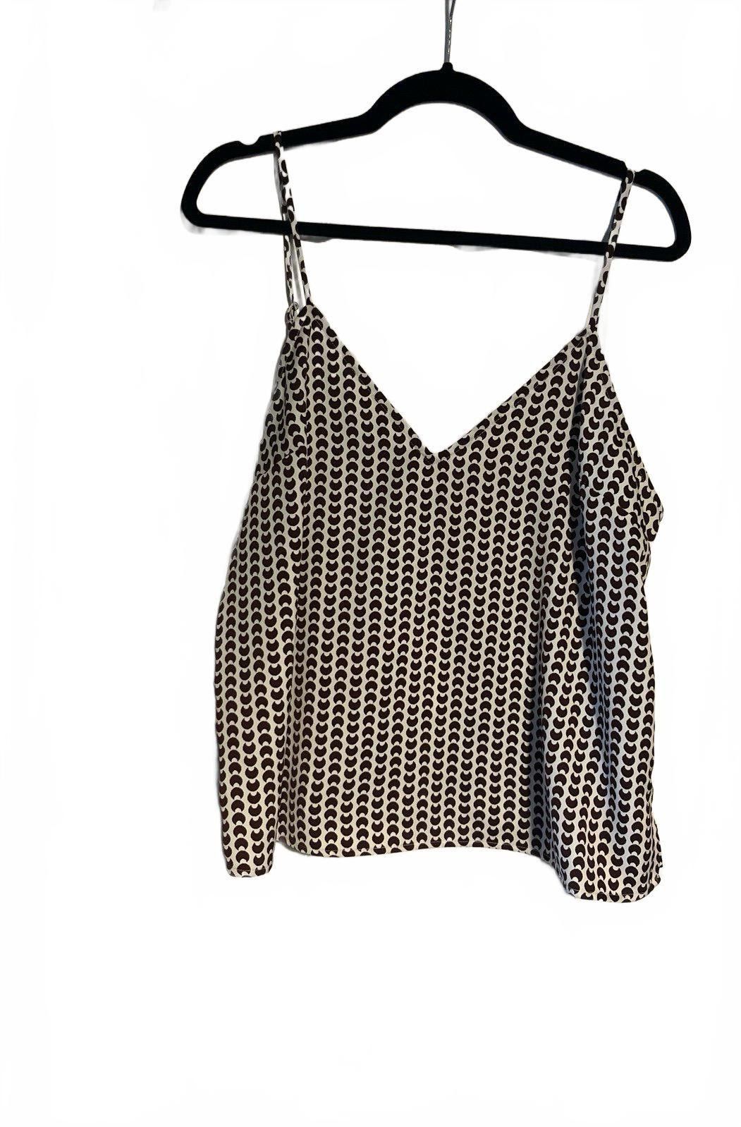 Designer Stylish Women's Spaghetti Strap Top - Medium - Modern Print Size M / US 6-8 / IT 42-44 - 1 Thumbnail
