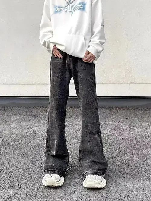 Jean Vintage washed corrugated bootcut jeans Size US 32 / EU 48 - 1 Thumbnail
