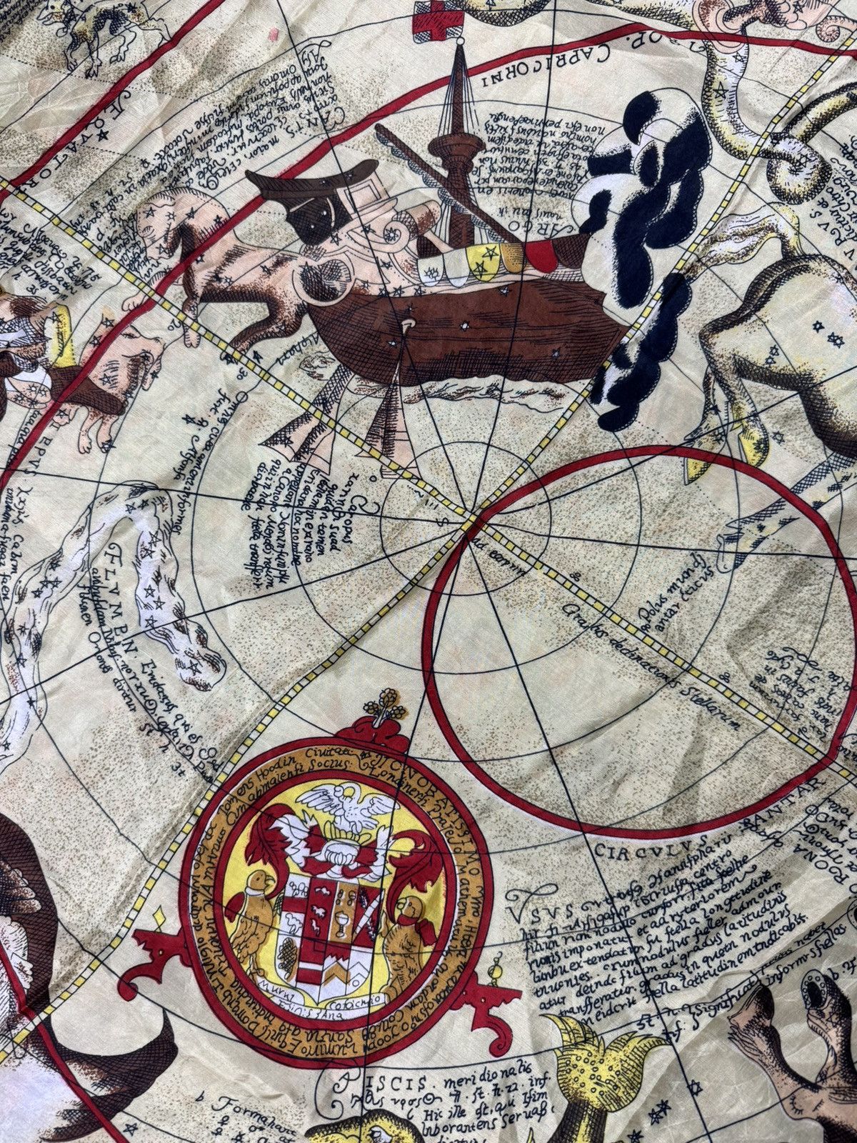 Designer × Vintage Vintage 90s zodiac signs silk scarf muffler print handmade Size ONE SIZE - 8 Thumbnail