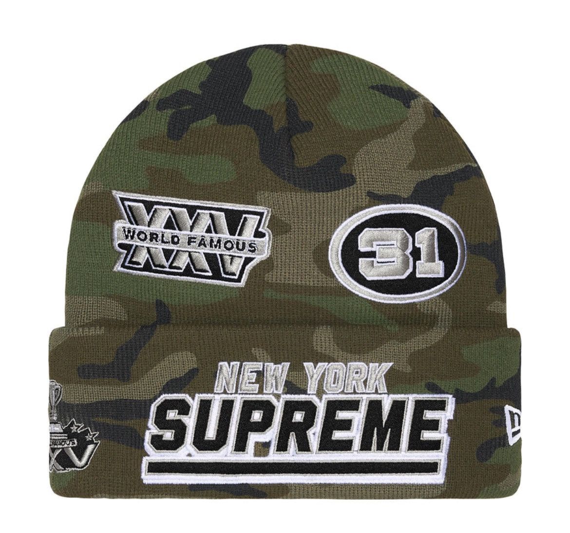 Supreme × True Religion Supreme True Religion Beanie Camo FW25
