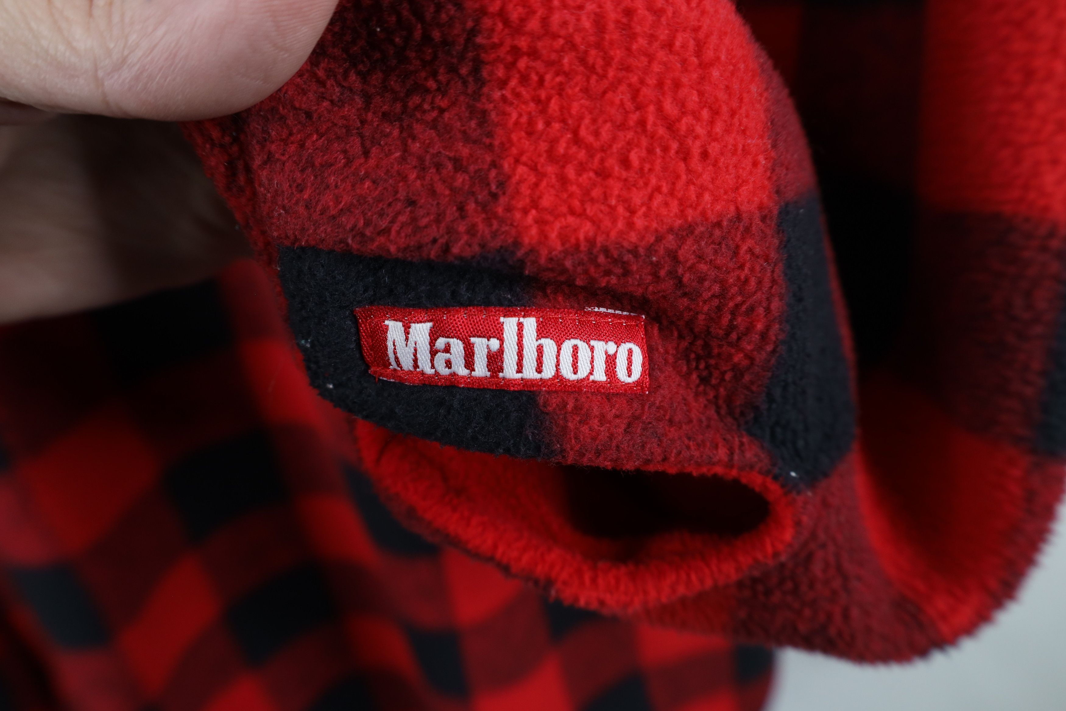 Marlboro Vintage 90s Marlboro Reversible Half Zip Fleece Sweater Red Size US XXL / EU 58 / 5 - 14 Thumbnail