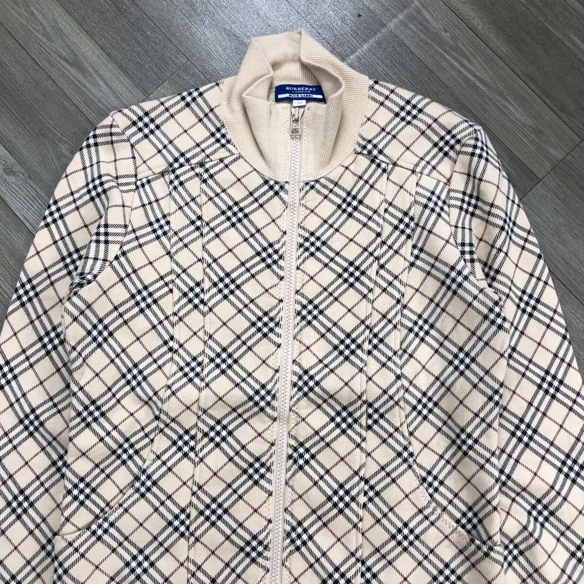 Burberry Luxury Burberry London Nova Check Blue Label Track Jacket Size US M / EU 48-50 / 2 - 2 Thumbnail