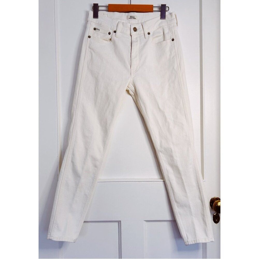 Ralph Lauren White Ralph Lauren Polo Skinny Jeans Size 28 Size 28" / US 6 / IT 42 - 1 Thumbnail