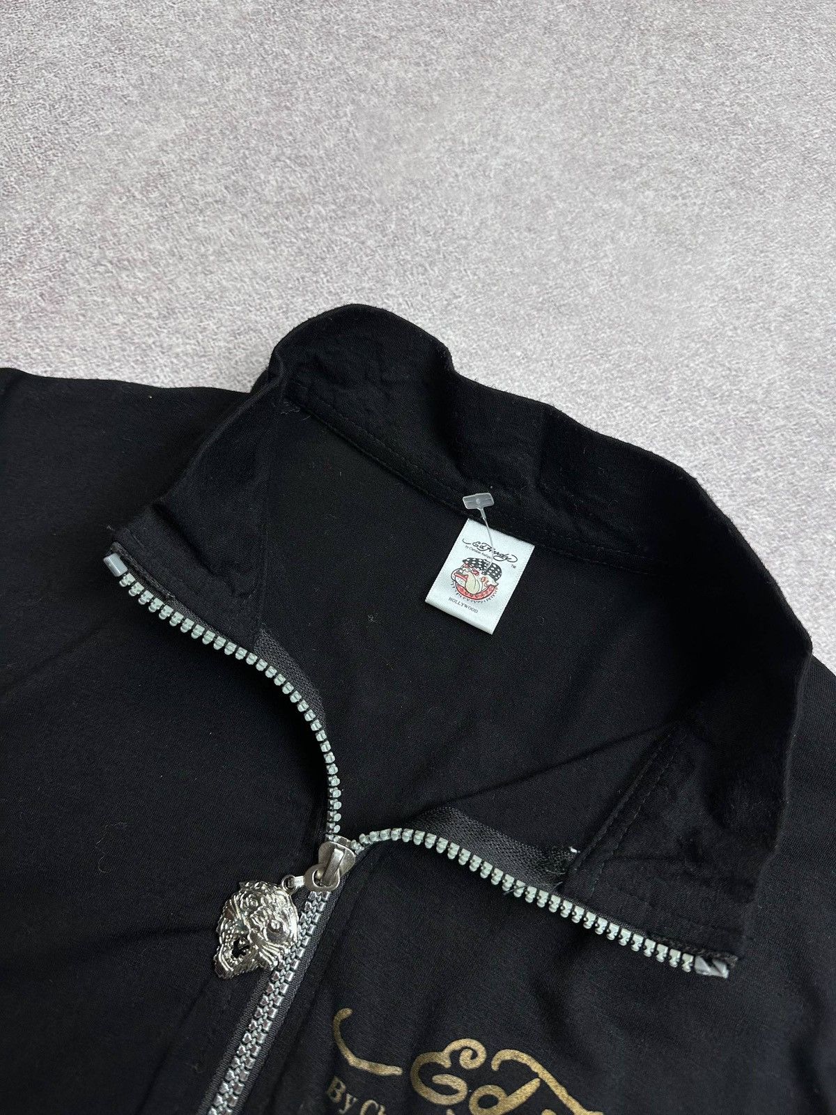 Ed Hardy Vintage Ed Hardy Womans Y2K All Over Zip Jacket S Rare Size S / US 4 / IT 40 - 5 Thumbnail