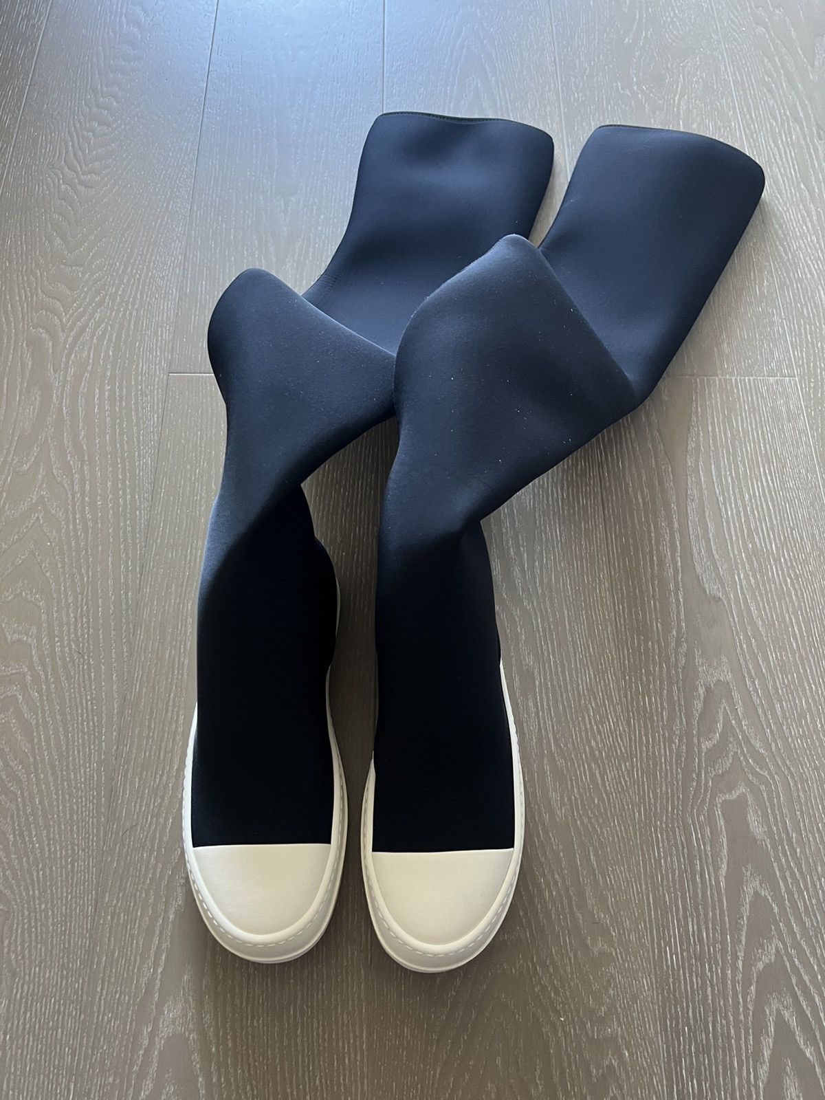 Rick Owens Drkshdw Rick owens drkshdw ramones thigh high sock sz36 Size US 6 / IT 36 - 1 Thumbnail