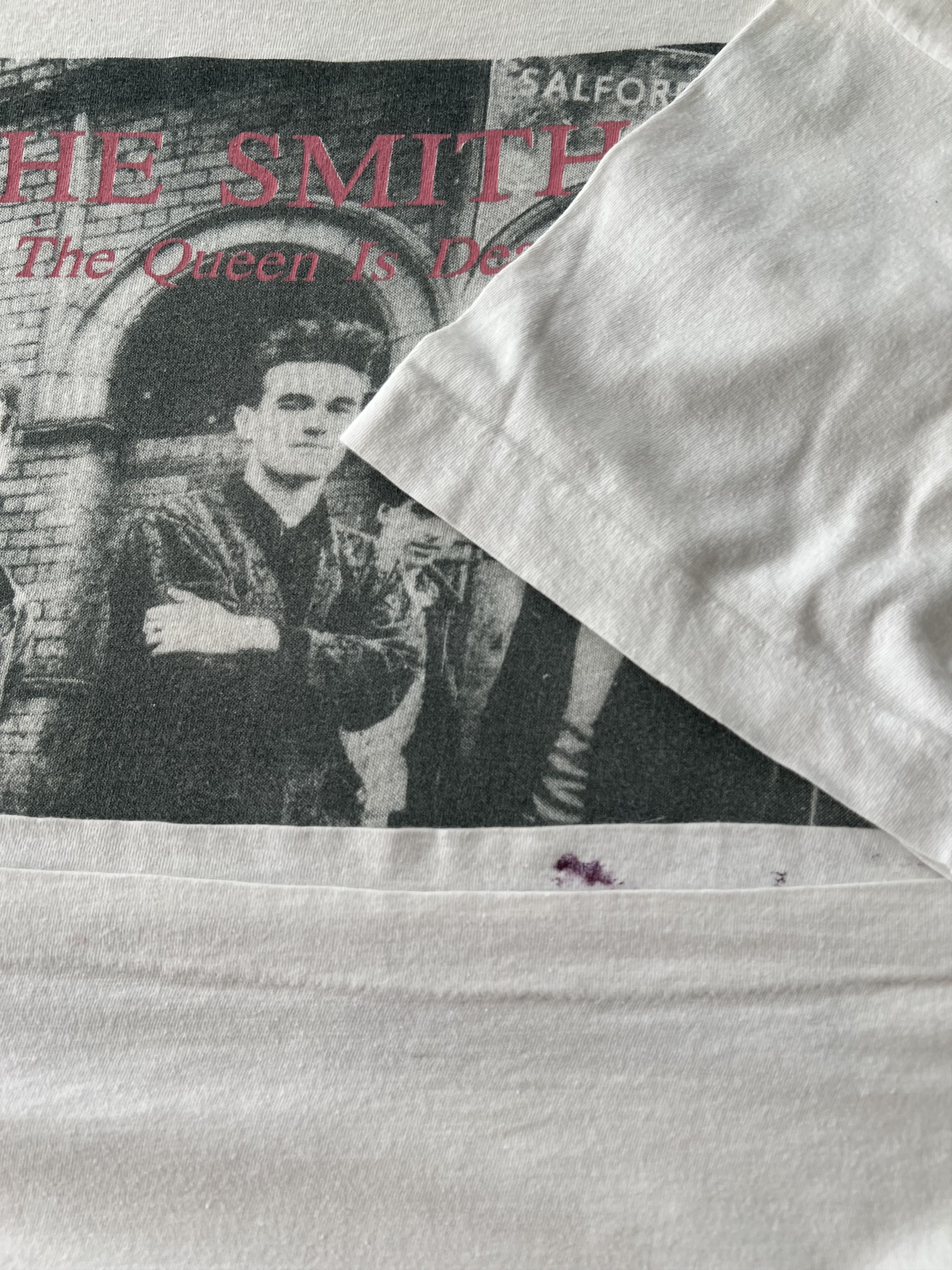 Band Tees Vintage 80s The Smiths The Queen Is Dead Salford Lads Tshirt Size US L / EU 52-54 / 3 - 6 Thumbnail