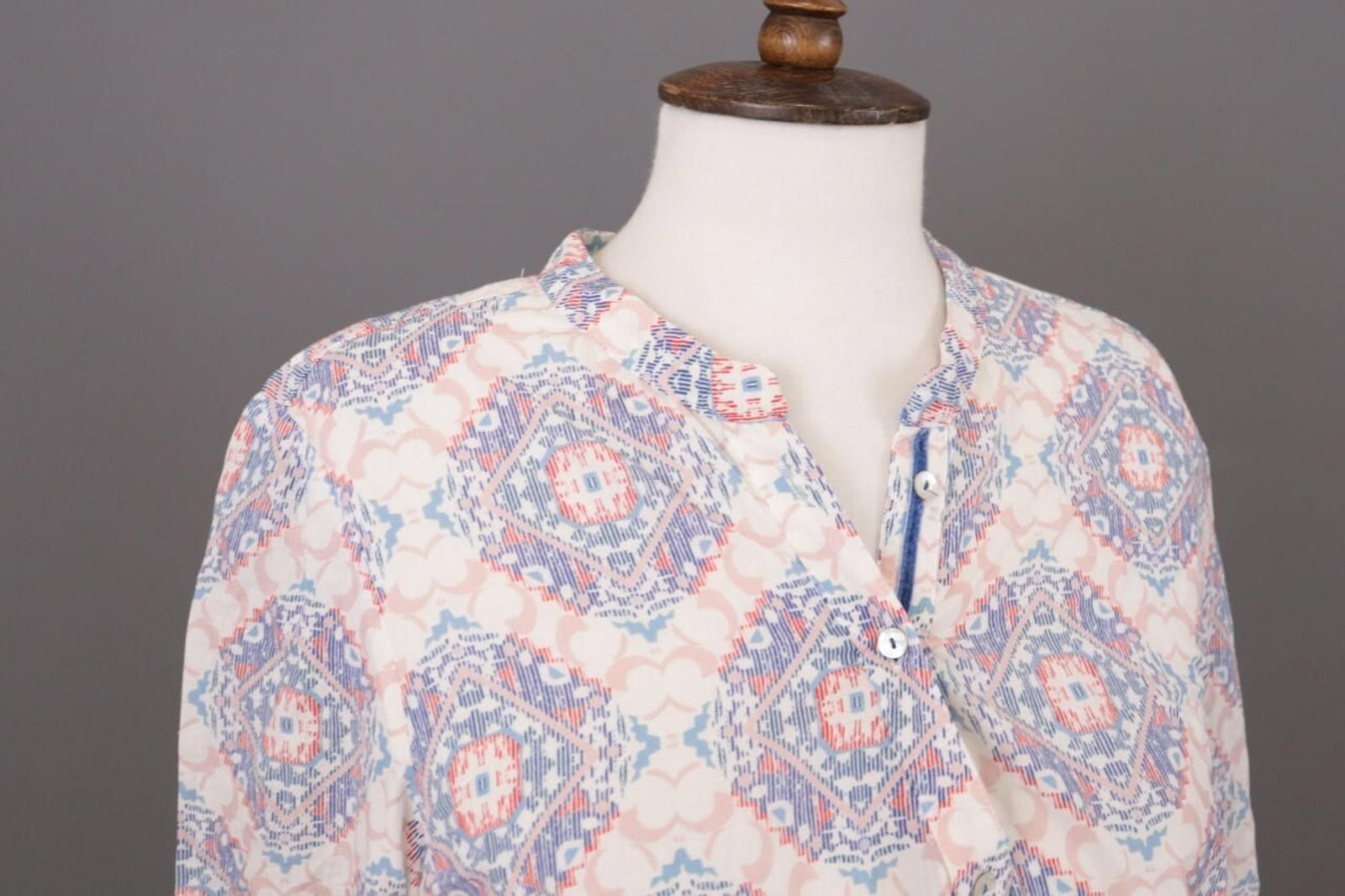Designer Emily Van Den Bergh Multicolor Printed Blouse Shirt Size 40 Size M / US 6-8 / IT 42-44 - 6 Thumbnail