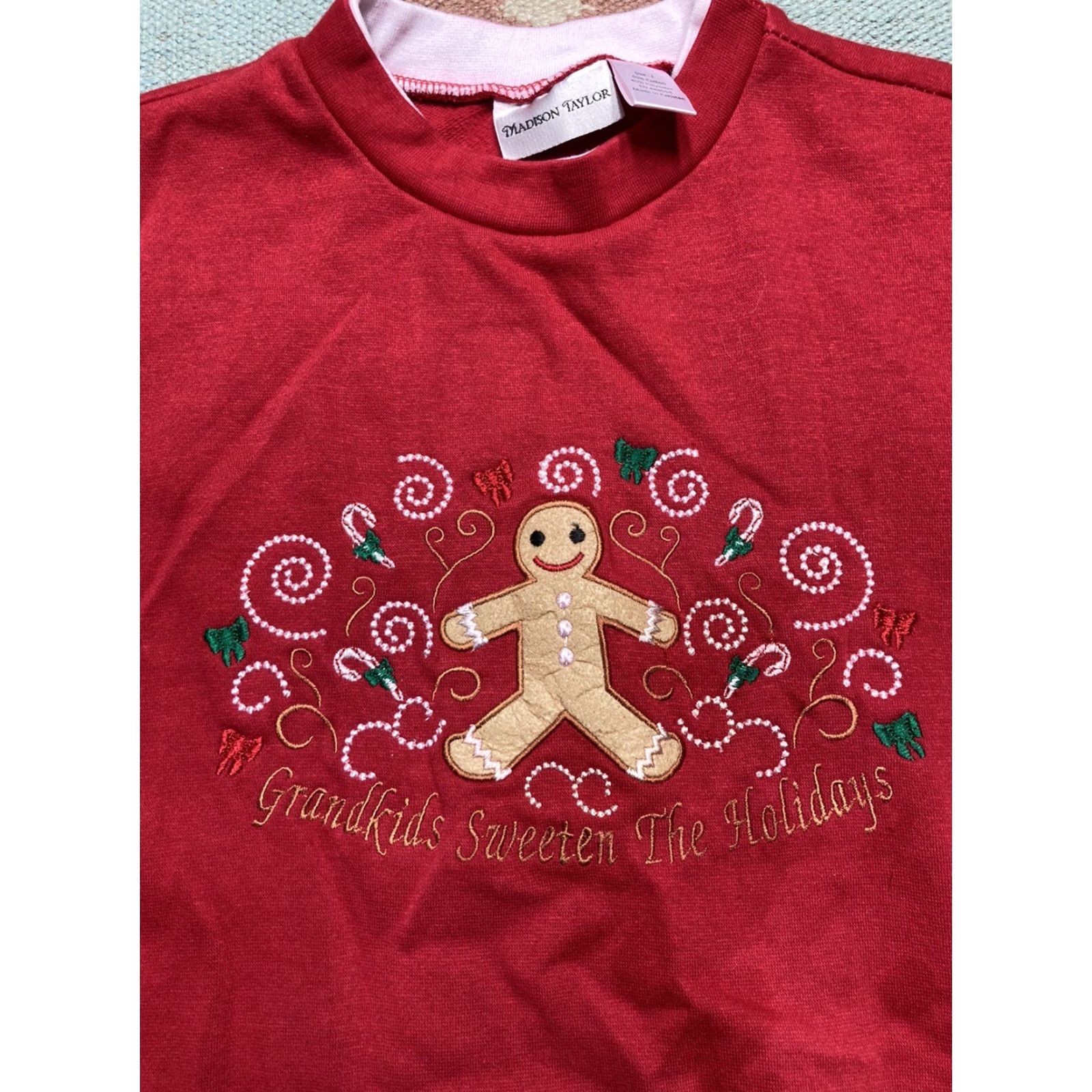 Vintage **Vintage Large Red Christmas Sweatshirt Pullover** User: Vintage Red Large Christmas Sweatshirt Pullover Size US L / EU 52-54 / 3 - 2 Thumbnail