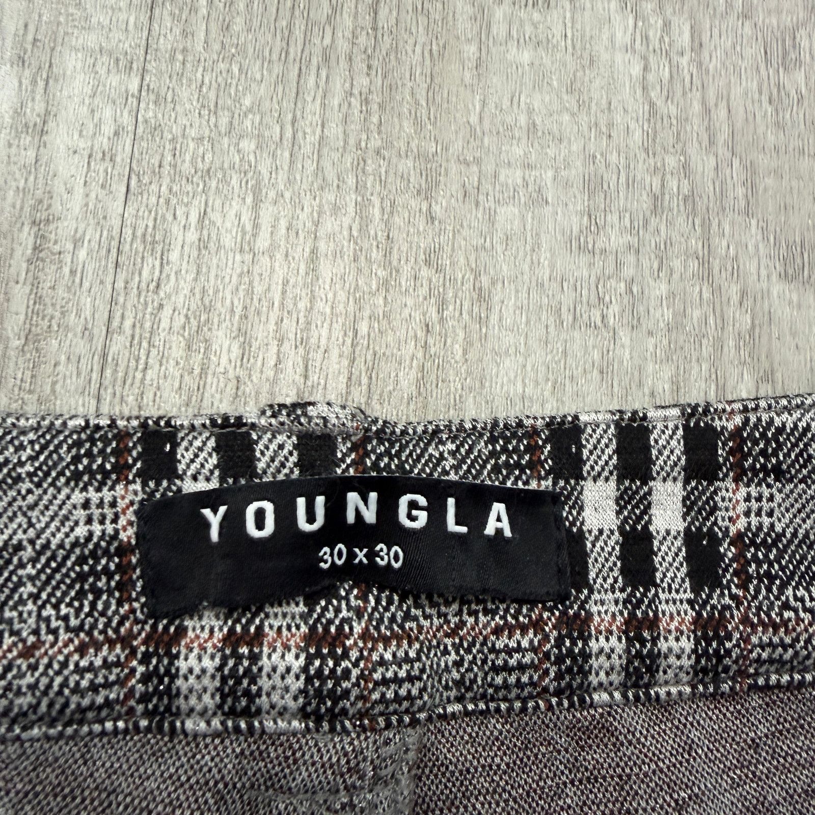 Other YoungLA Dapper Dress Pants Mens 30x30 Plaid Check Stretch Size US 30 / EU 46 - 4 Thumbnail