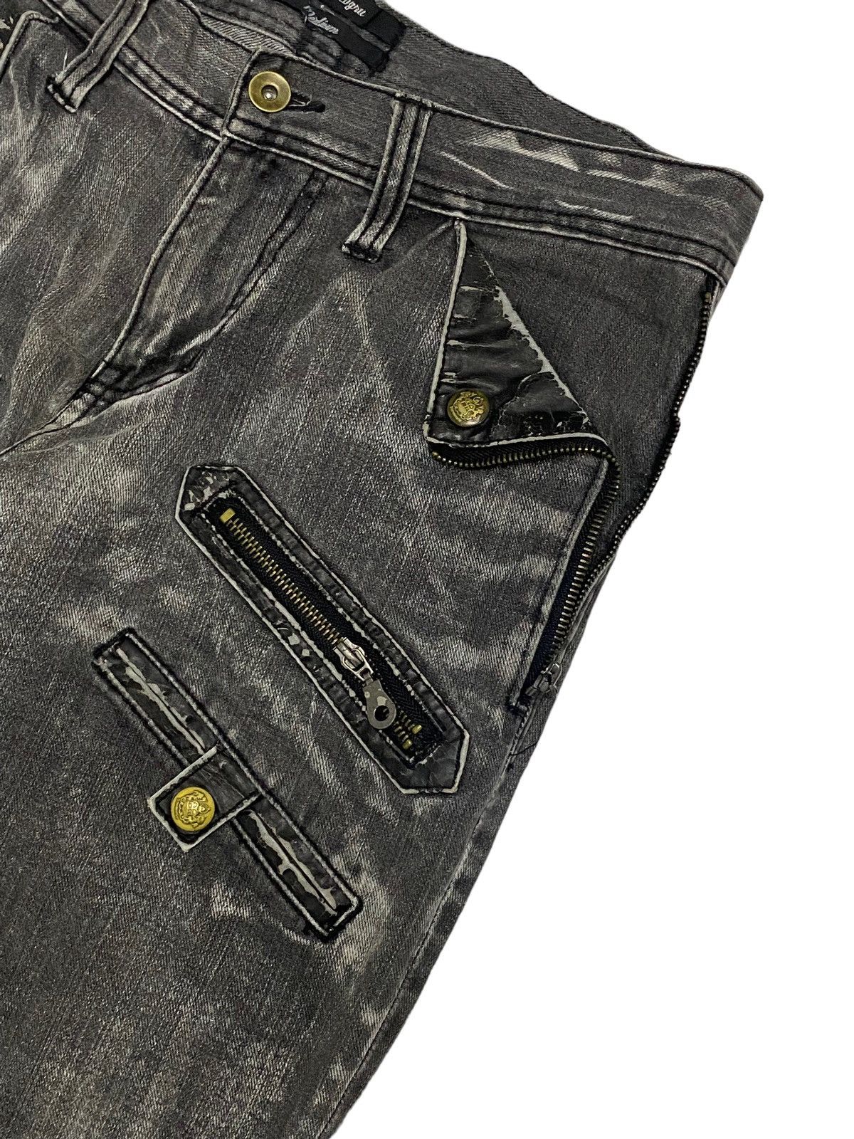 If Six Was Nine Clone Deugru Japan Grey Wash Punkers Pocket Zipper Size US 31 - 5 Thumbnail