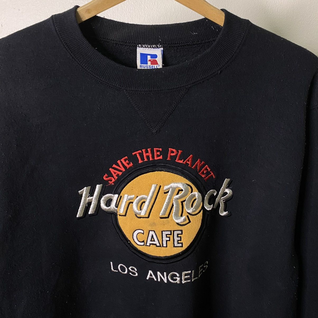 Hard Rock Cafe × Russell Athletic × Vintage 90s Russell Athletic x Hard Rock Cafe Los Angeles Sweatshirt Size US M / EU 48-50 / 2 - 2 Thumbnail