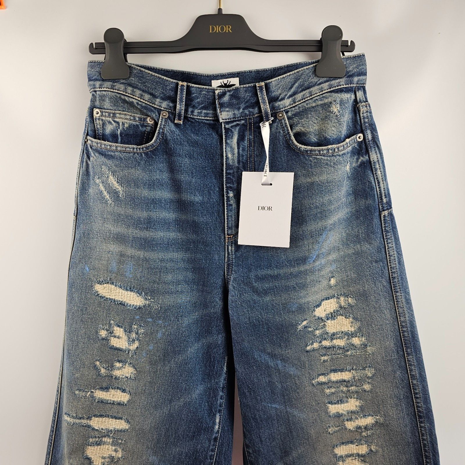 Dior DIOR $3000 Blue Flared Jeans New & Authentic (Men's size:36; Size 25" / US 0 / IT 36 - 3 Thumbnail
