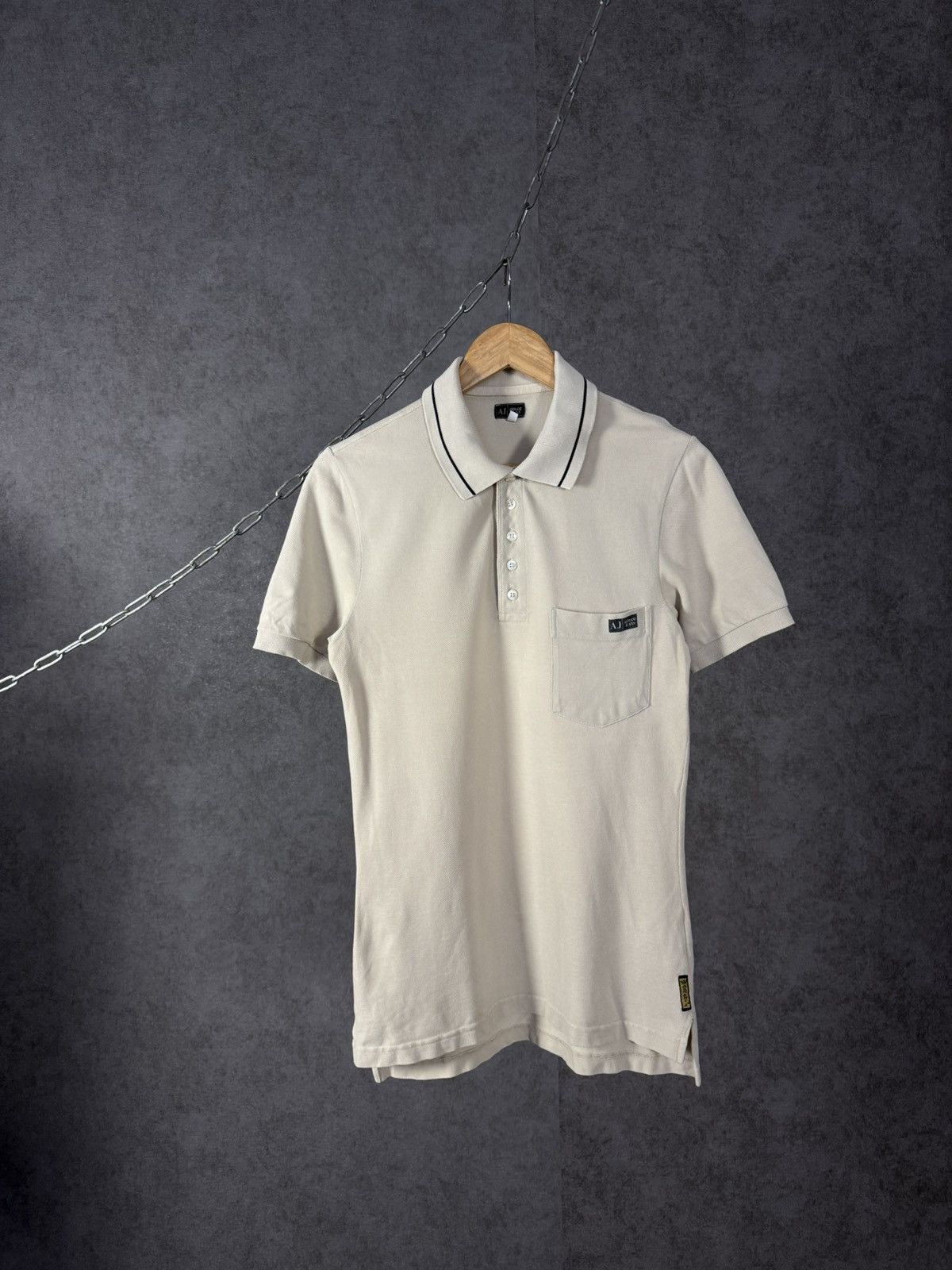 Armani × Vintage Armani Jeans luxury vintage designer polo tee Size US S / EU 44-46 / 1 - 1 Thumbnail