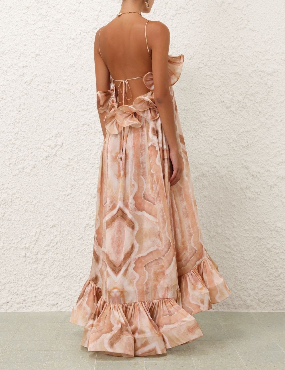 Zimmermann oc11z0226 Illuminate Flounce Gown In Multicolor Size XS / US 0-2 / IT 36-38 - 5 Thumbnail